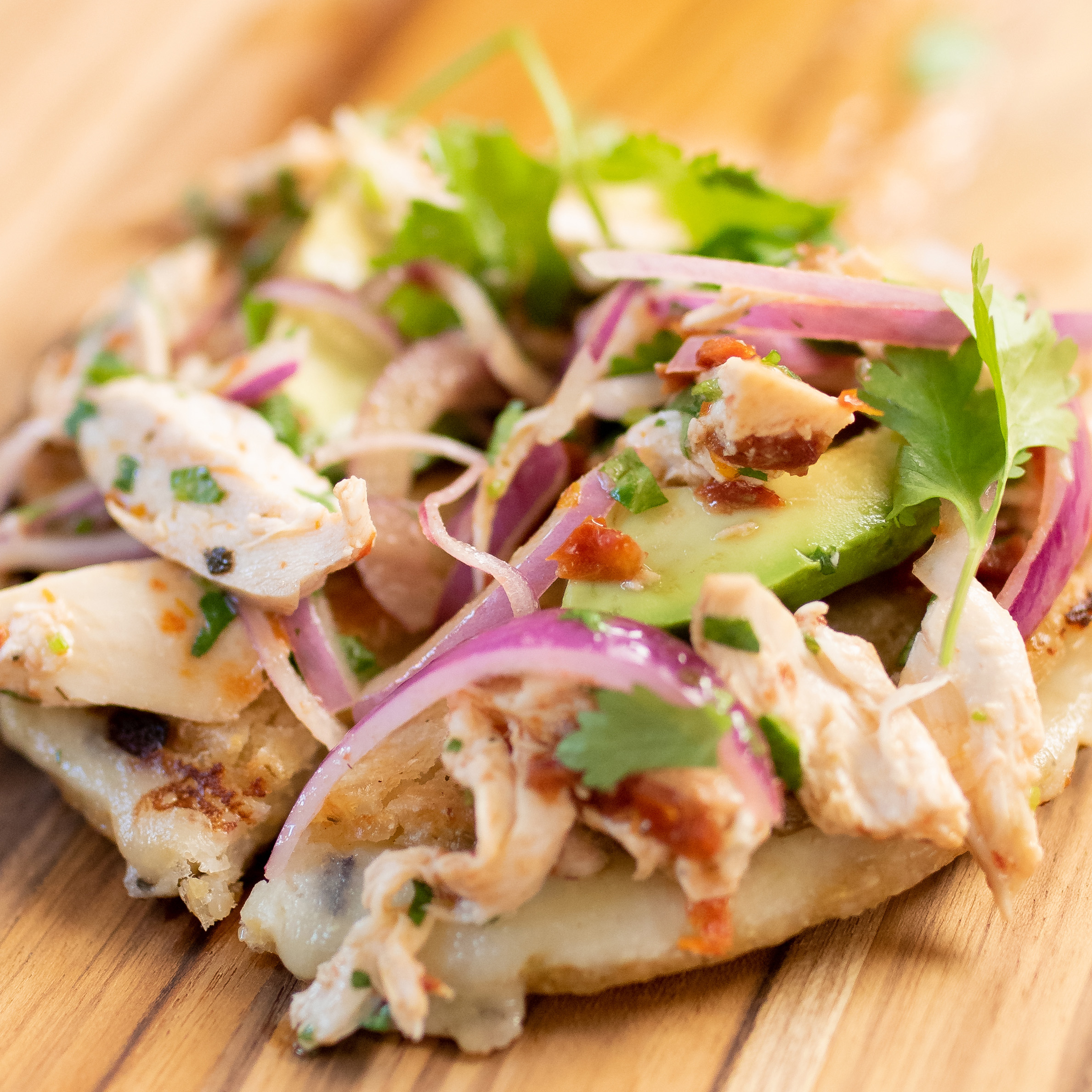 Cheese and Chicken Arepas