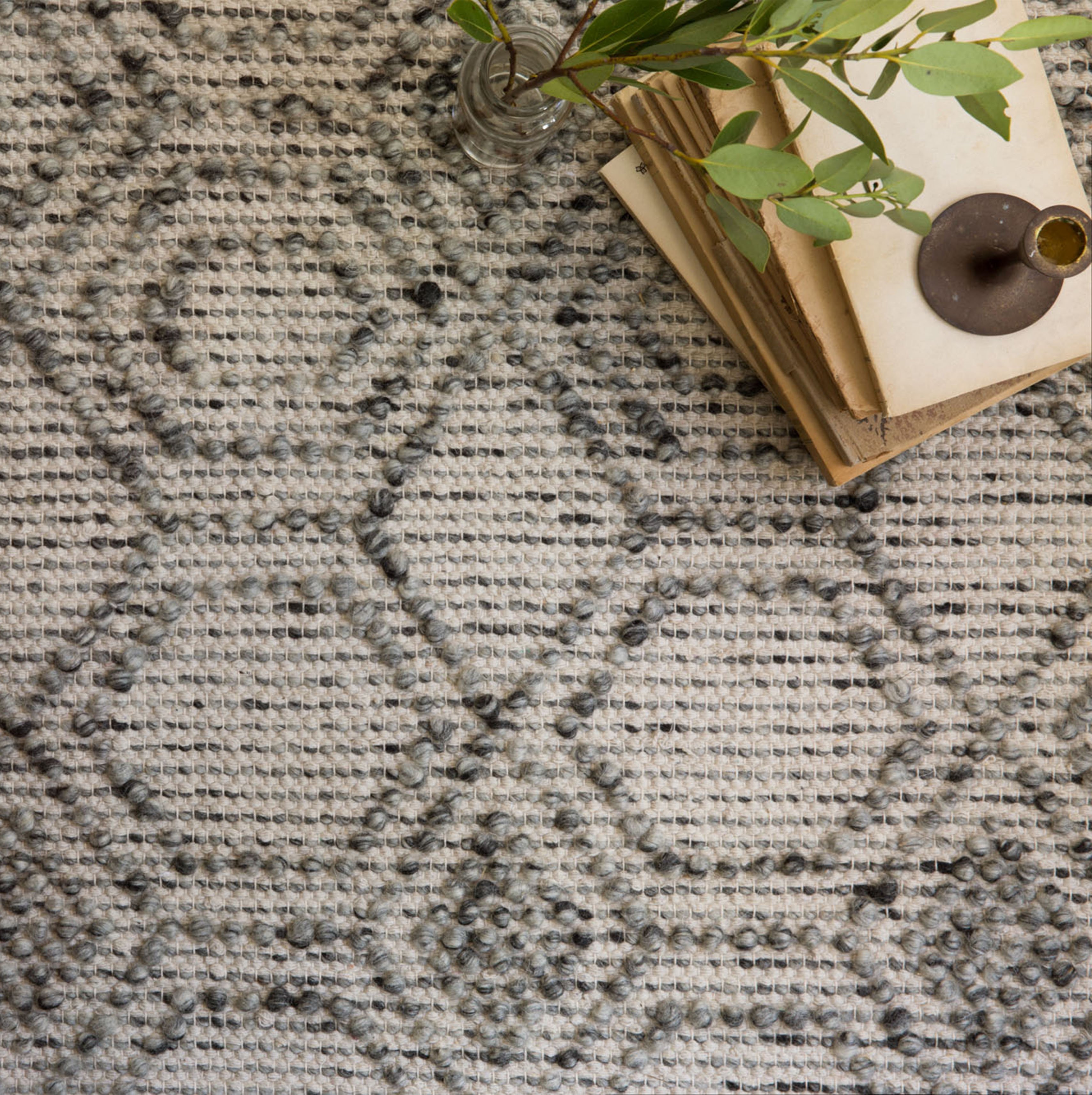 grey rugs tile