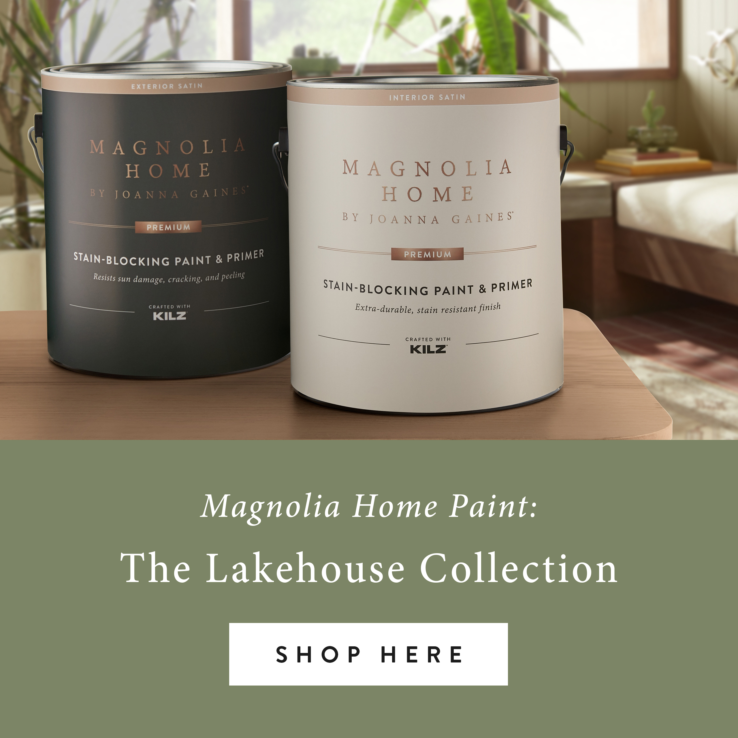 Magnolia Home Paint: The Lakehouse Collection.  Shop here.