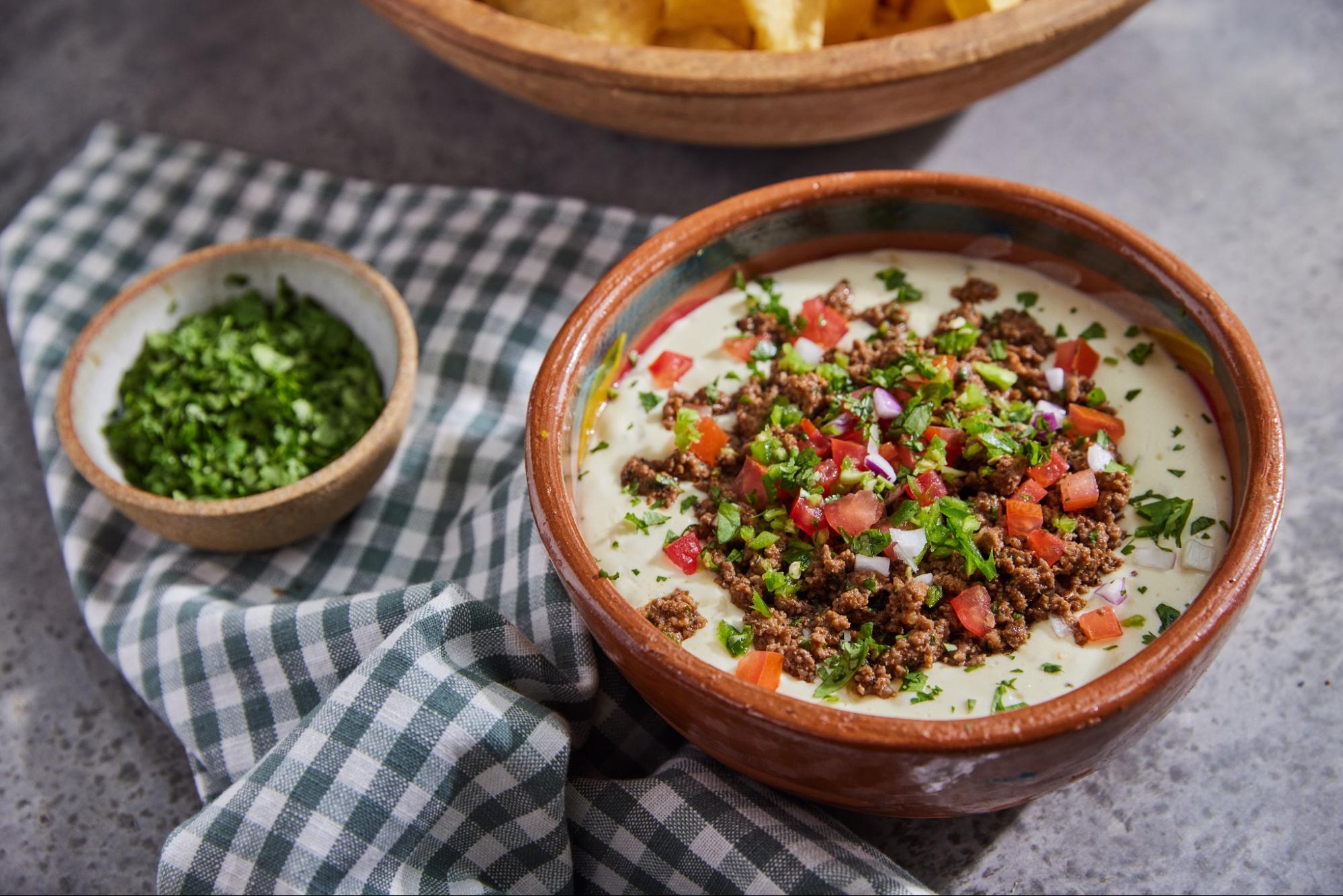 Joanna Gaines' Queso Blanco served in a bowl
