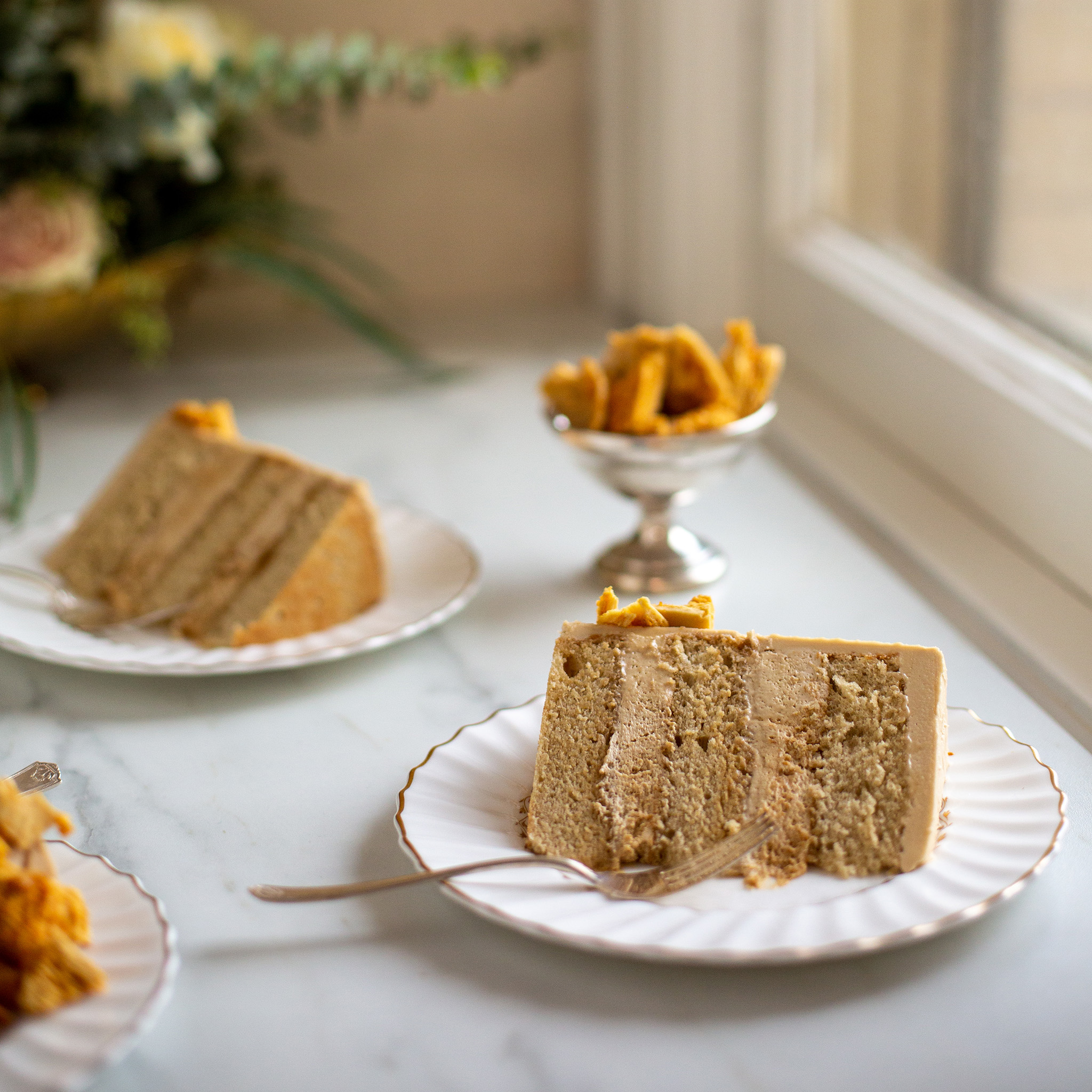 Zoe Francois' Coffee Crunch Chiffon Cake