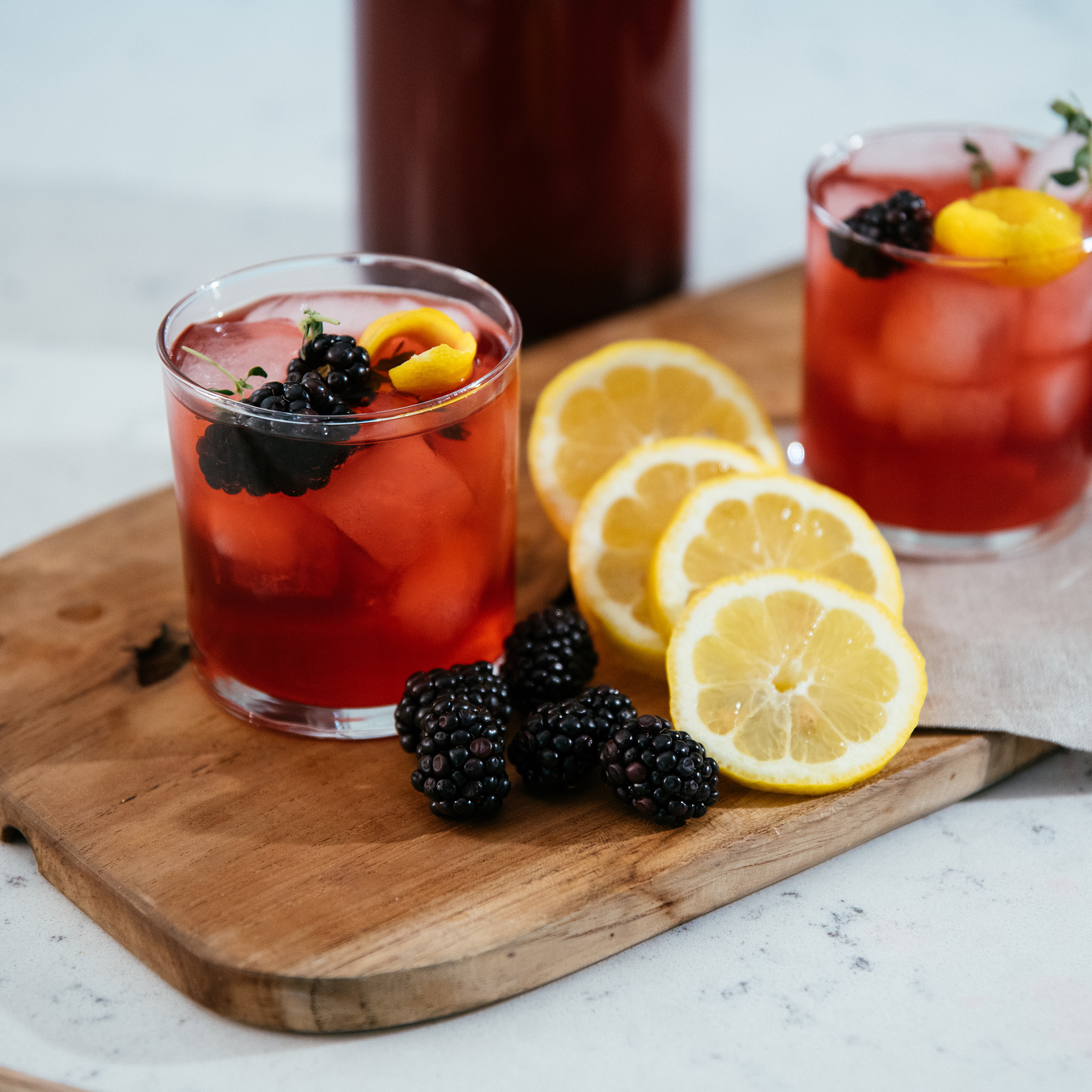 Charles Hunter III's Ginger-Berry Lemonade