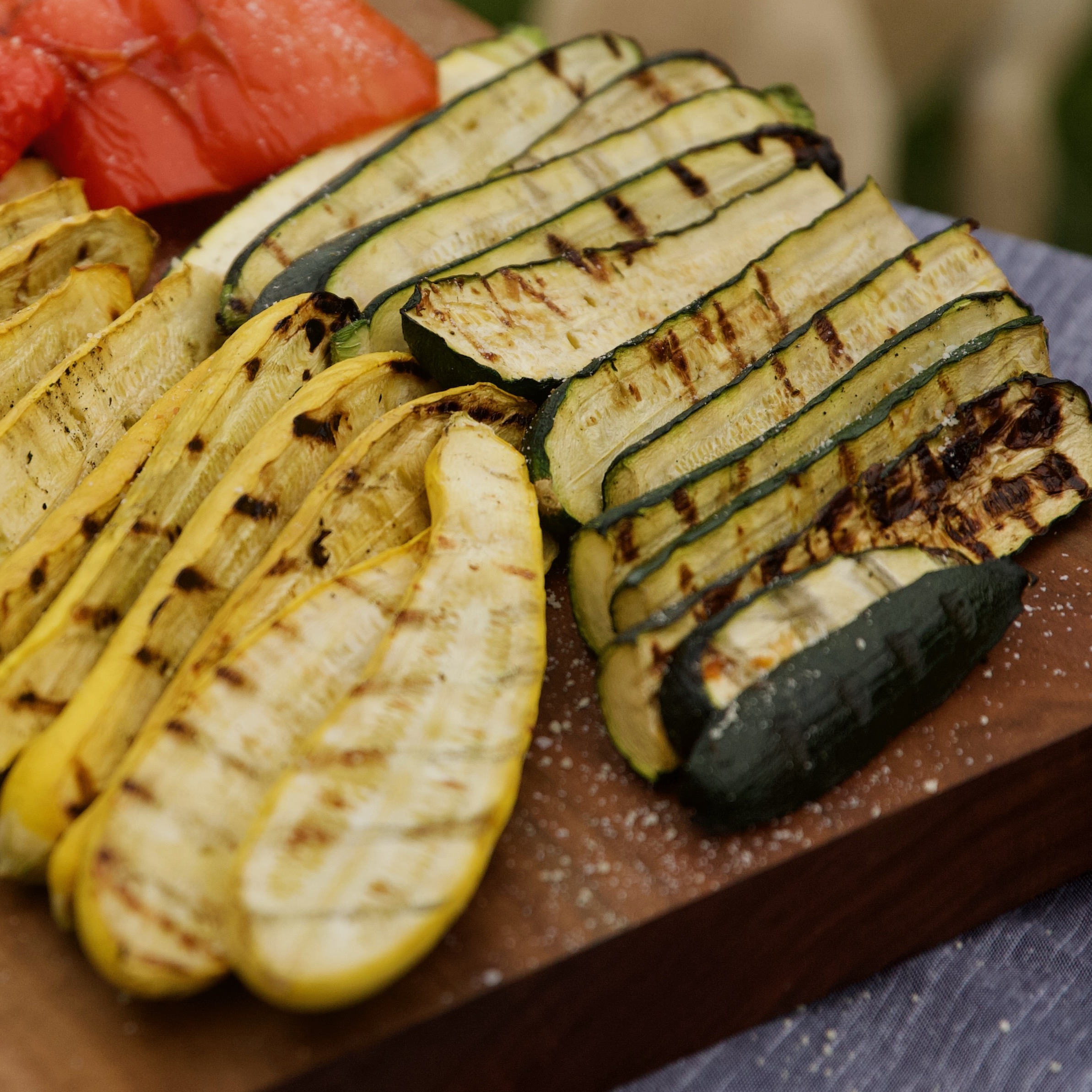 Elizabeth Poett's Grilled Vegetables with Herb Dressing