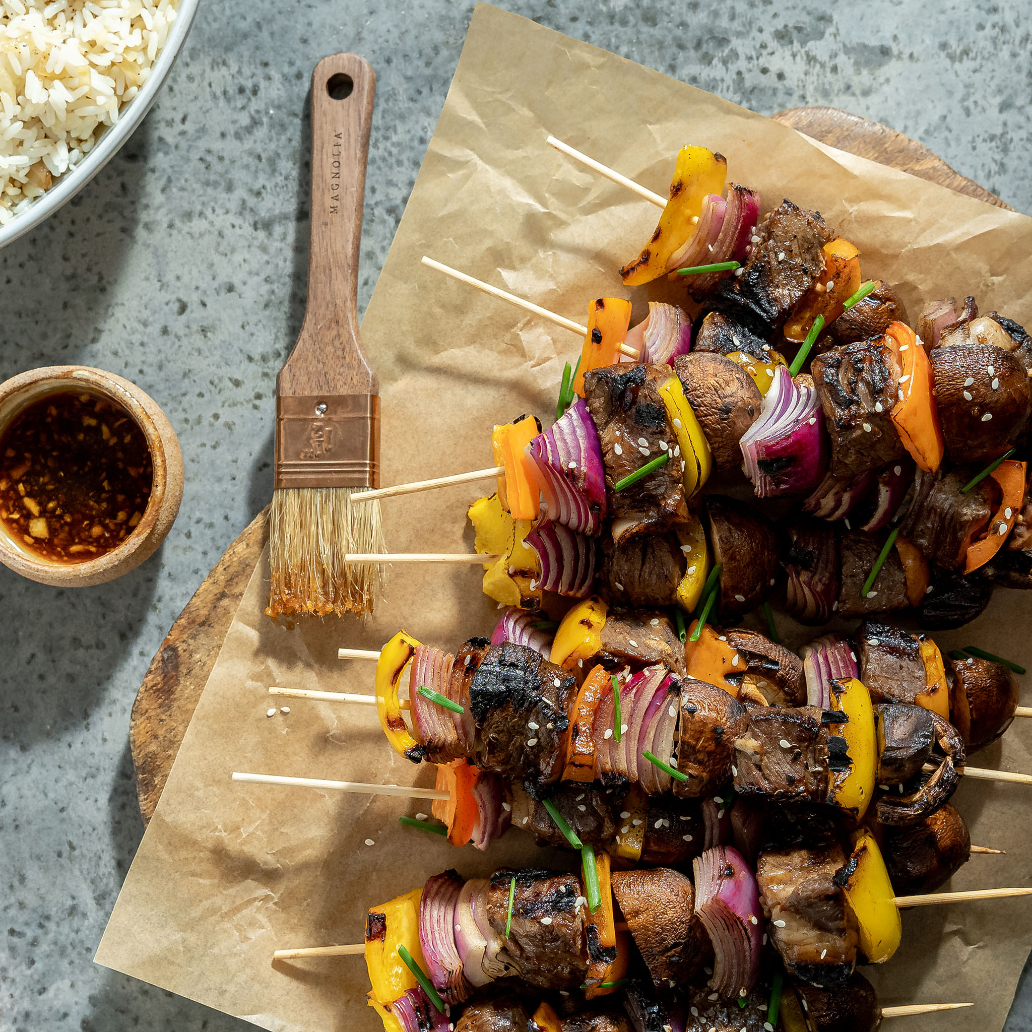 Joanna Gaines' Steak and Veggie Skewers