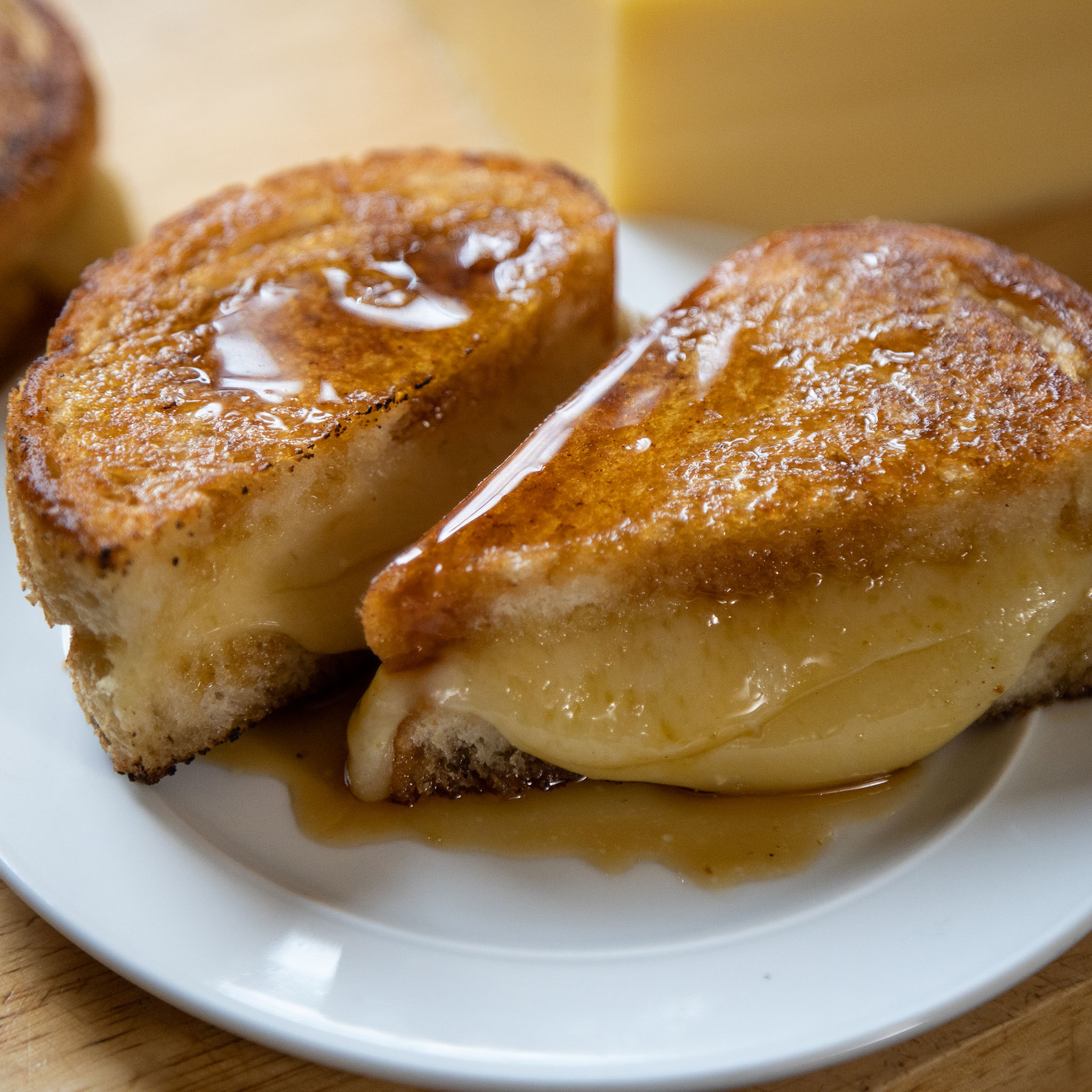 Katie Button's Extra Cheesy Grilled Cheese with Maple Syrup