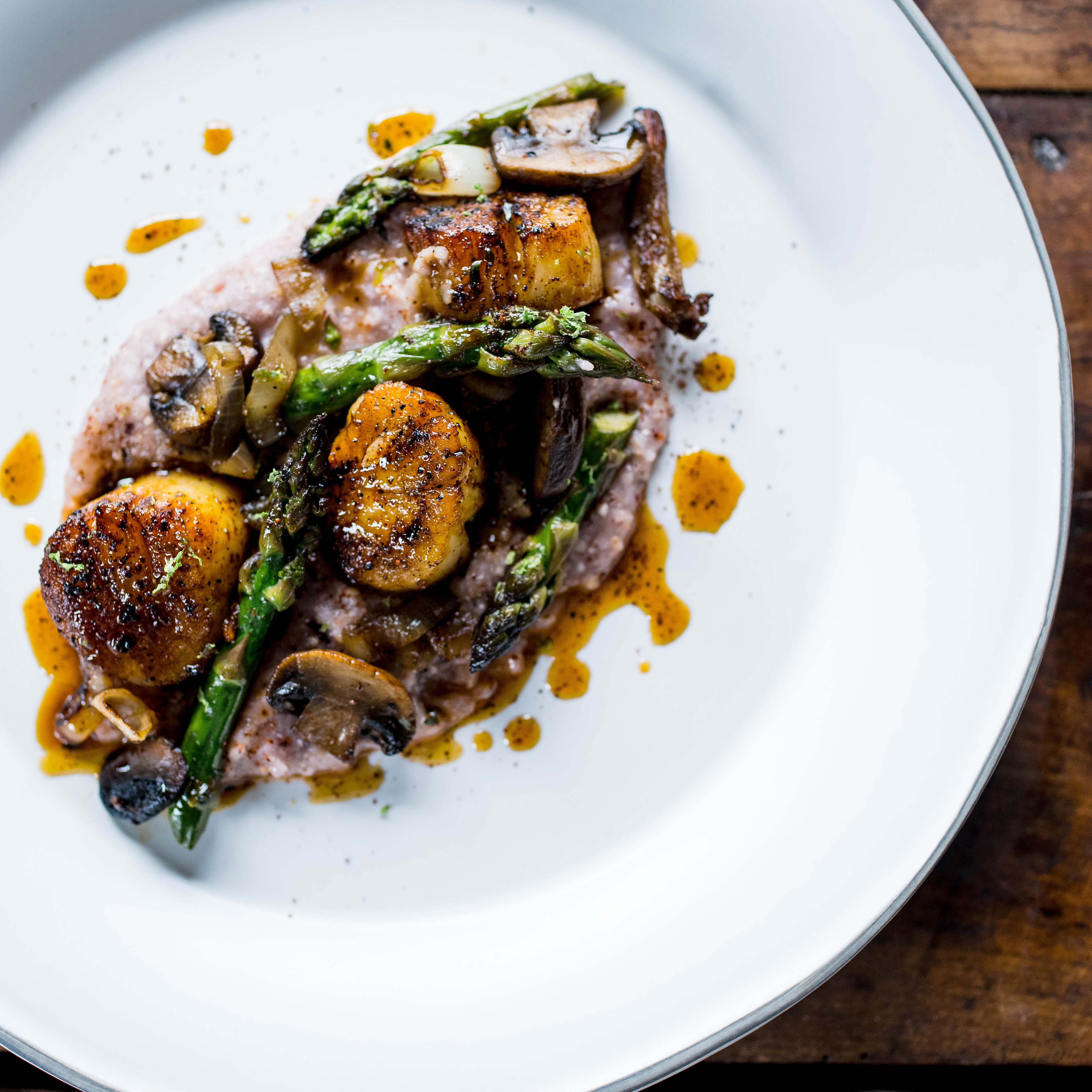 Eduardo Garcia's Asparagus and Oyster Mushrooms