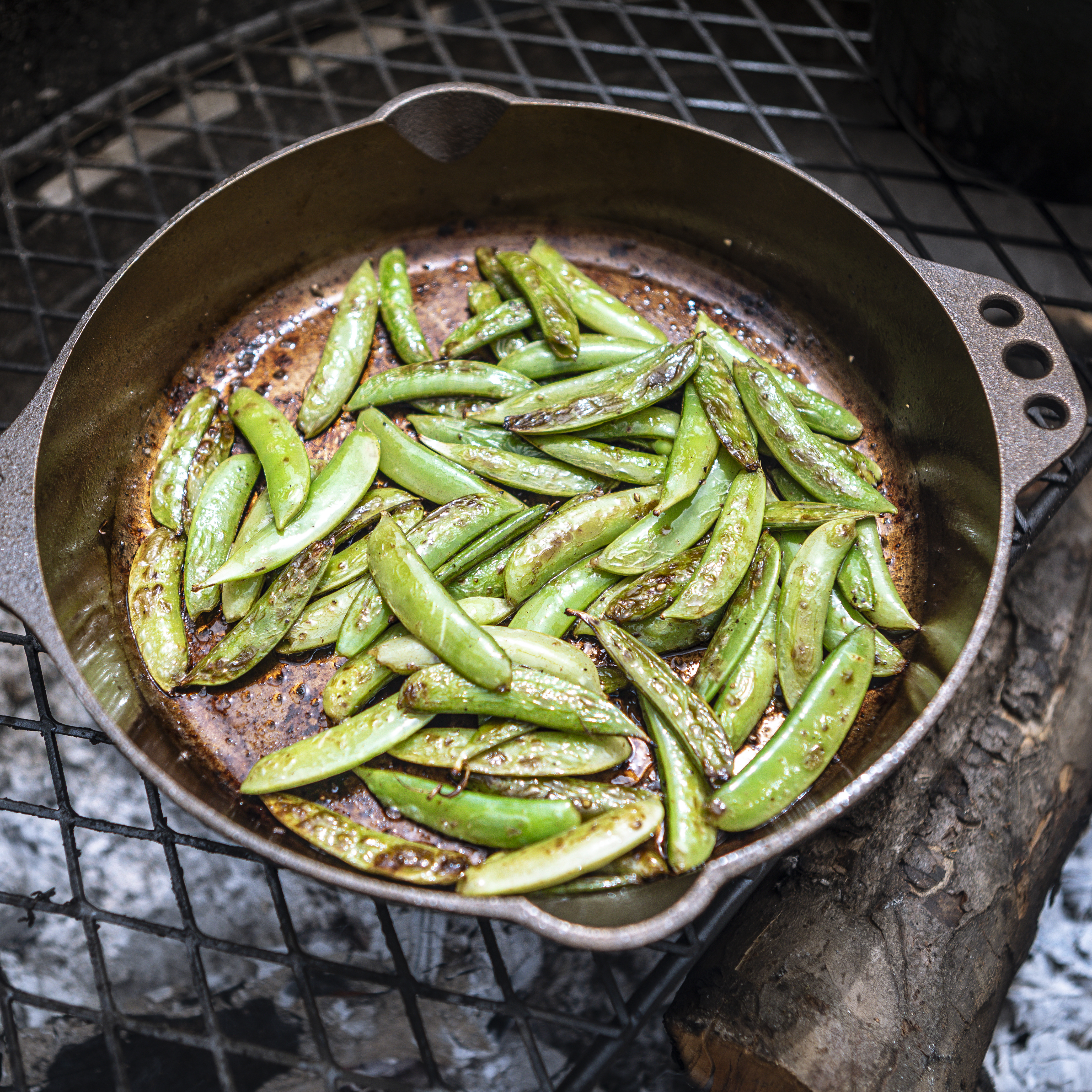 Annie Starke's Blistered Snap Peas