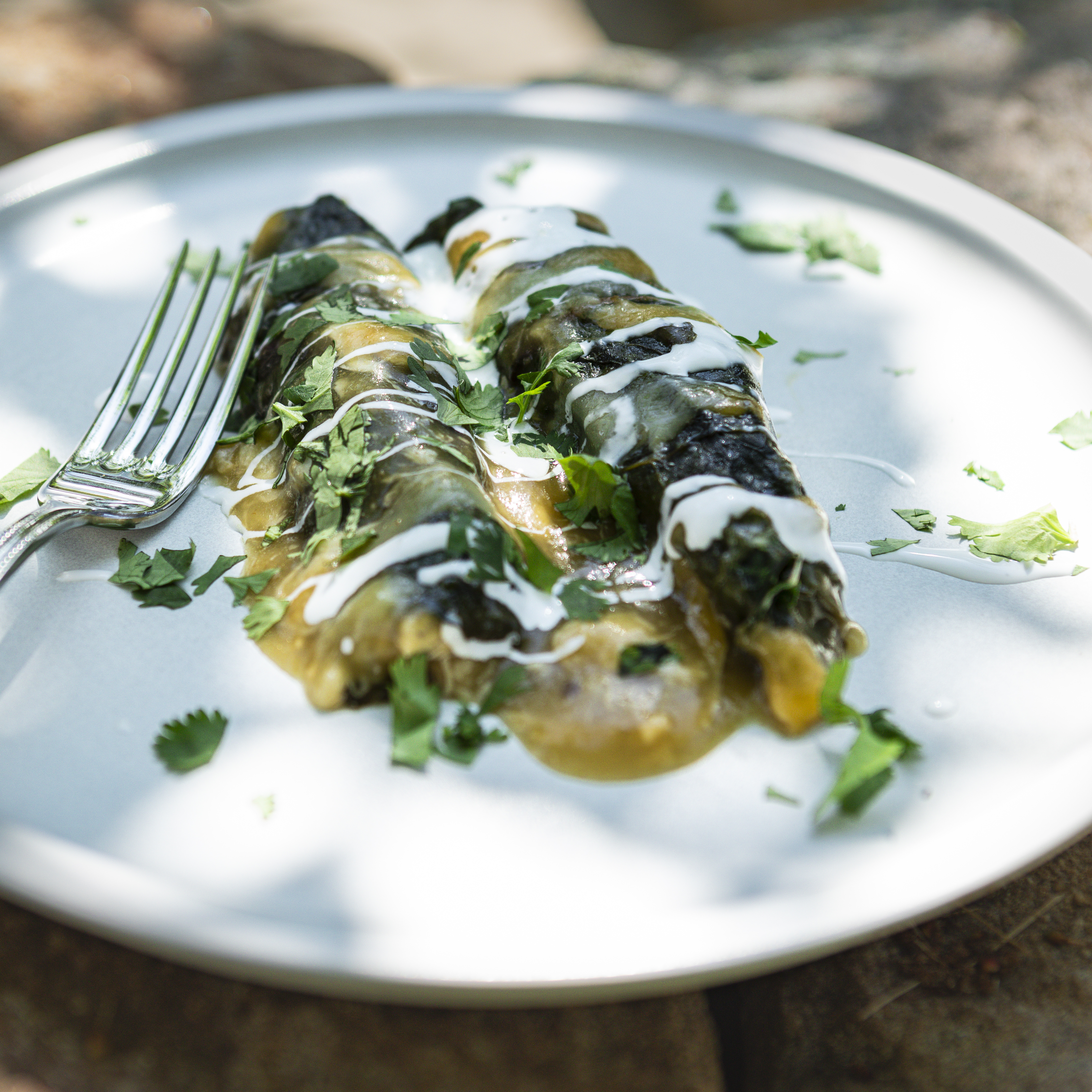 Annie Starke's Chicken and Swiss Chard Enchiladas