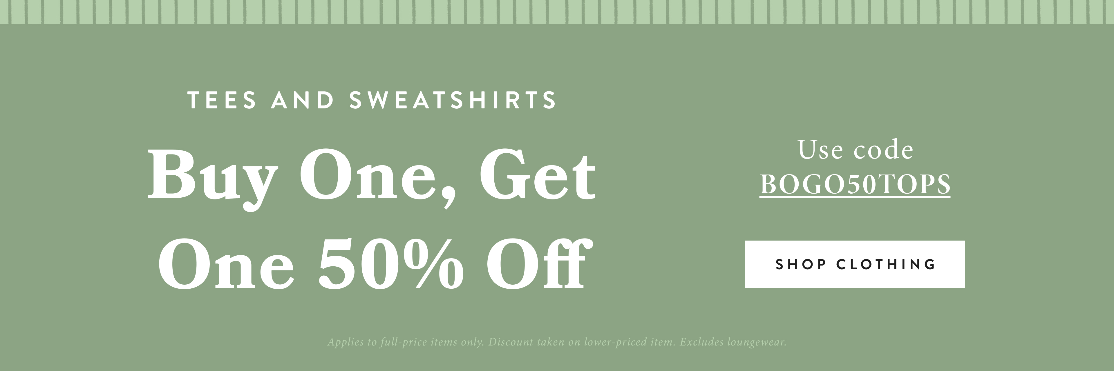 BOGO tops promo