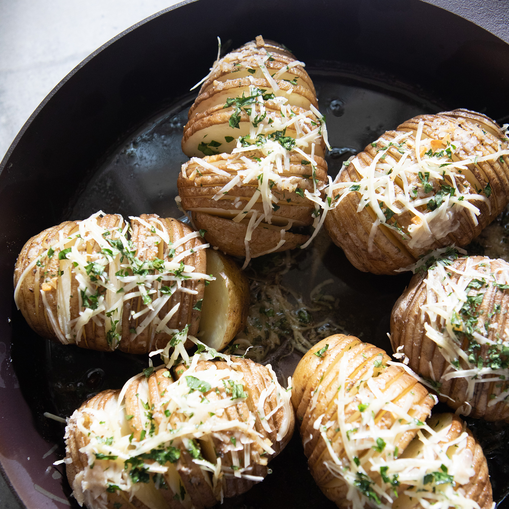 Magnolia Table Hasselback Potatoes