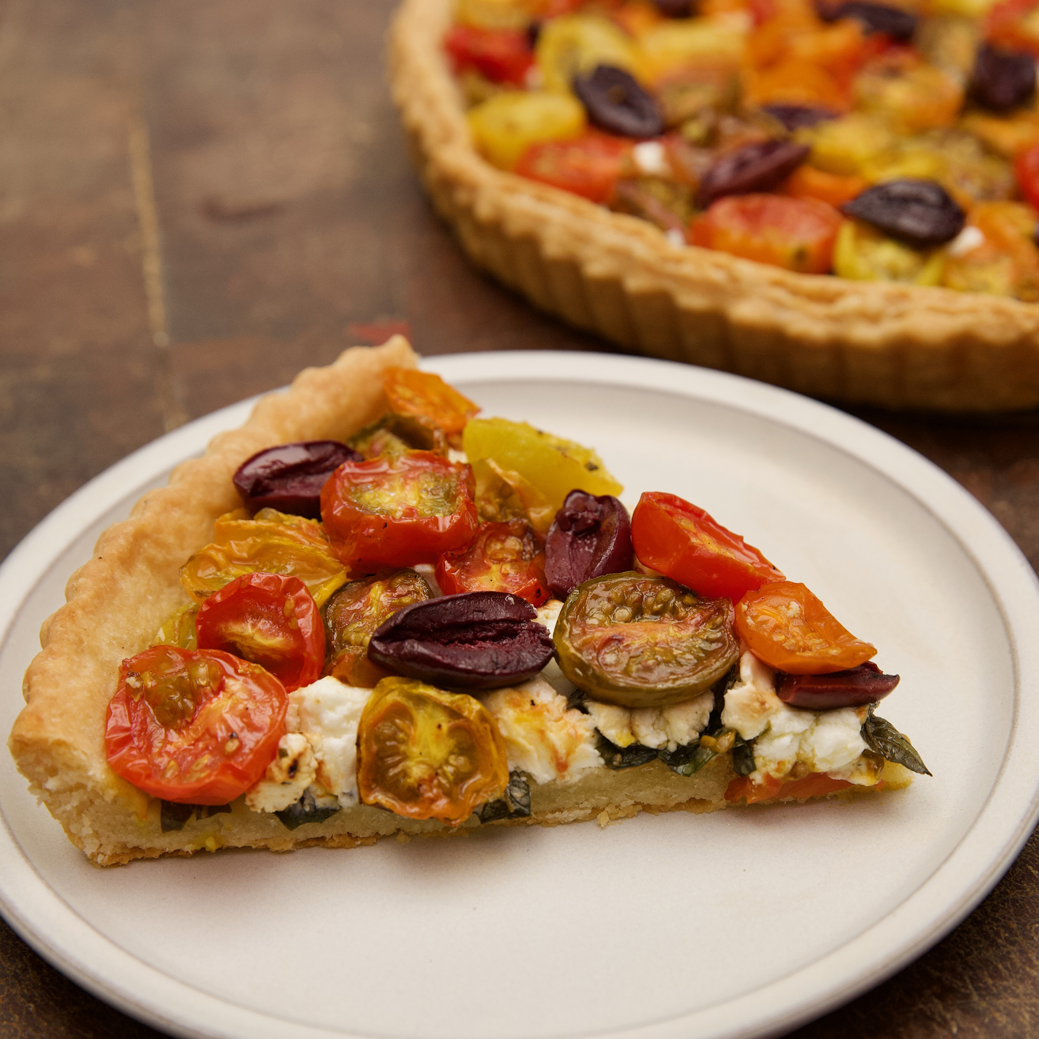 Elizabeth Poett's Roasted Cherry Tomato and Goat Cheese Tart