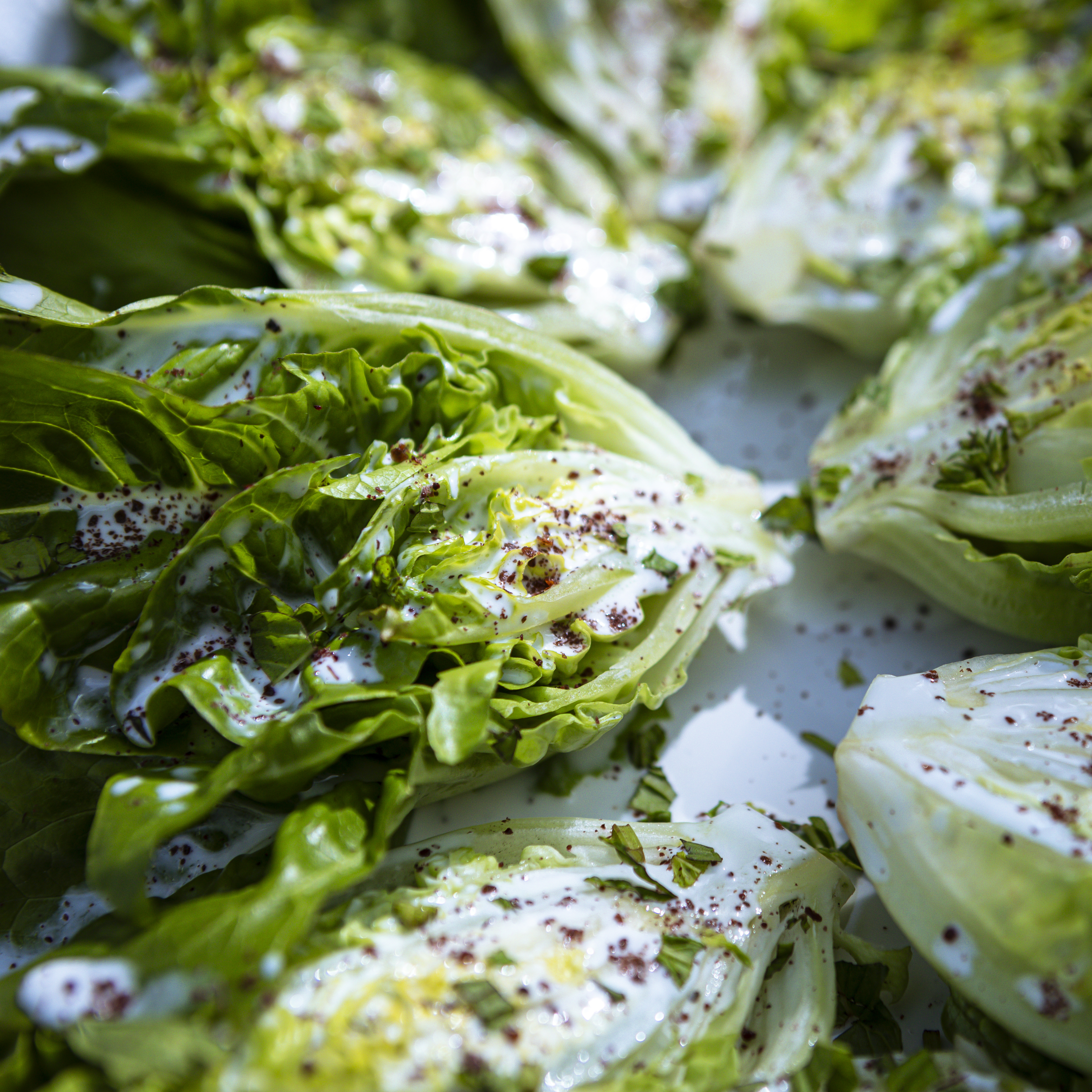 Annie Starke's Little Gem Salad with Buttermilk Rose Dressing