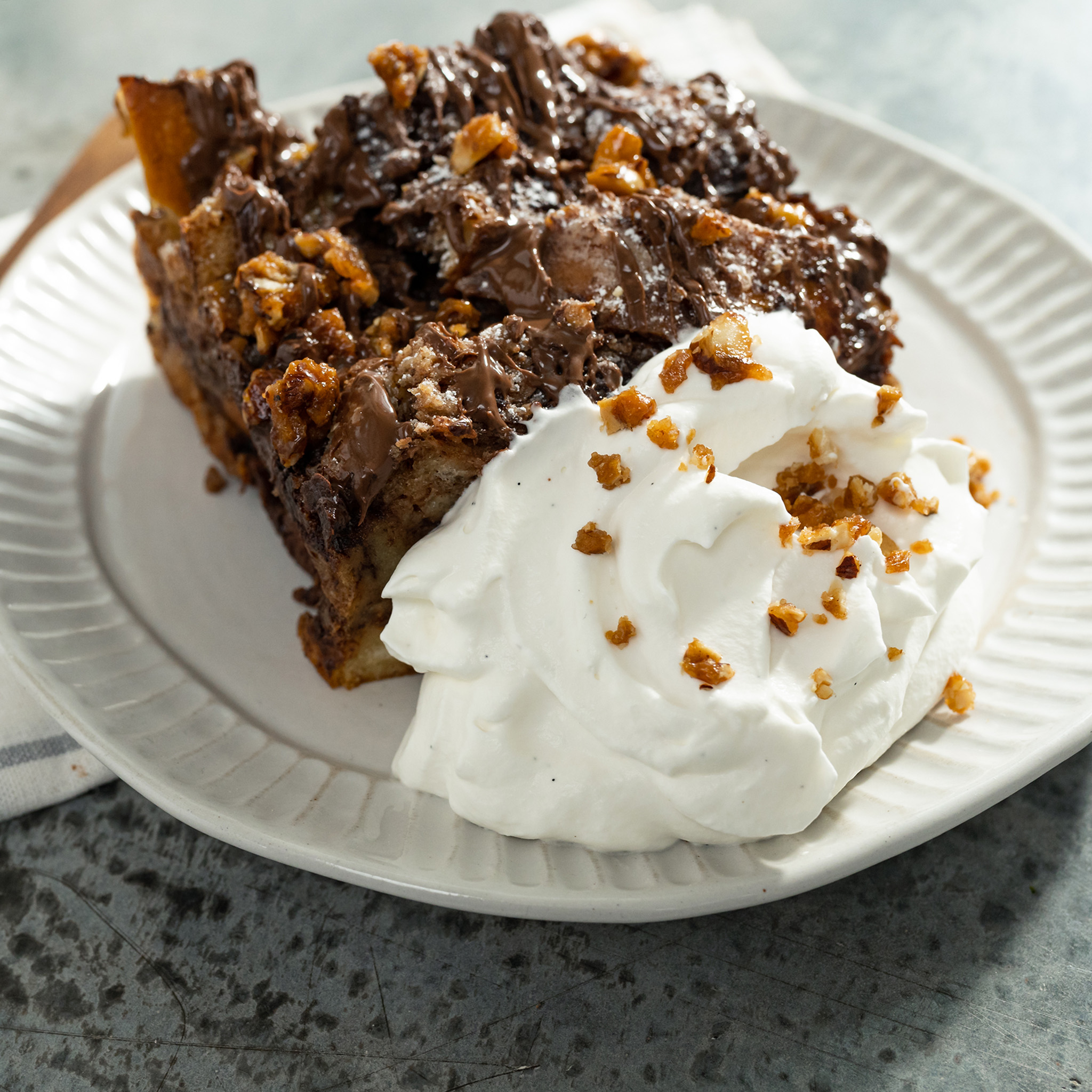 Joanna Gaines's Chocolate-Hazelnut Bread Pudding