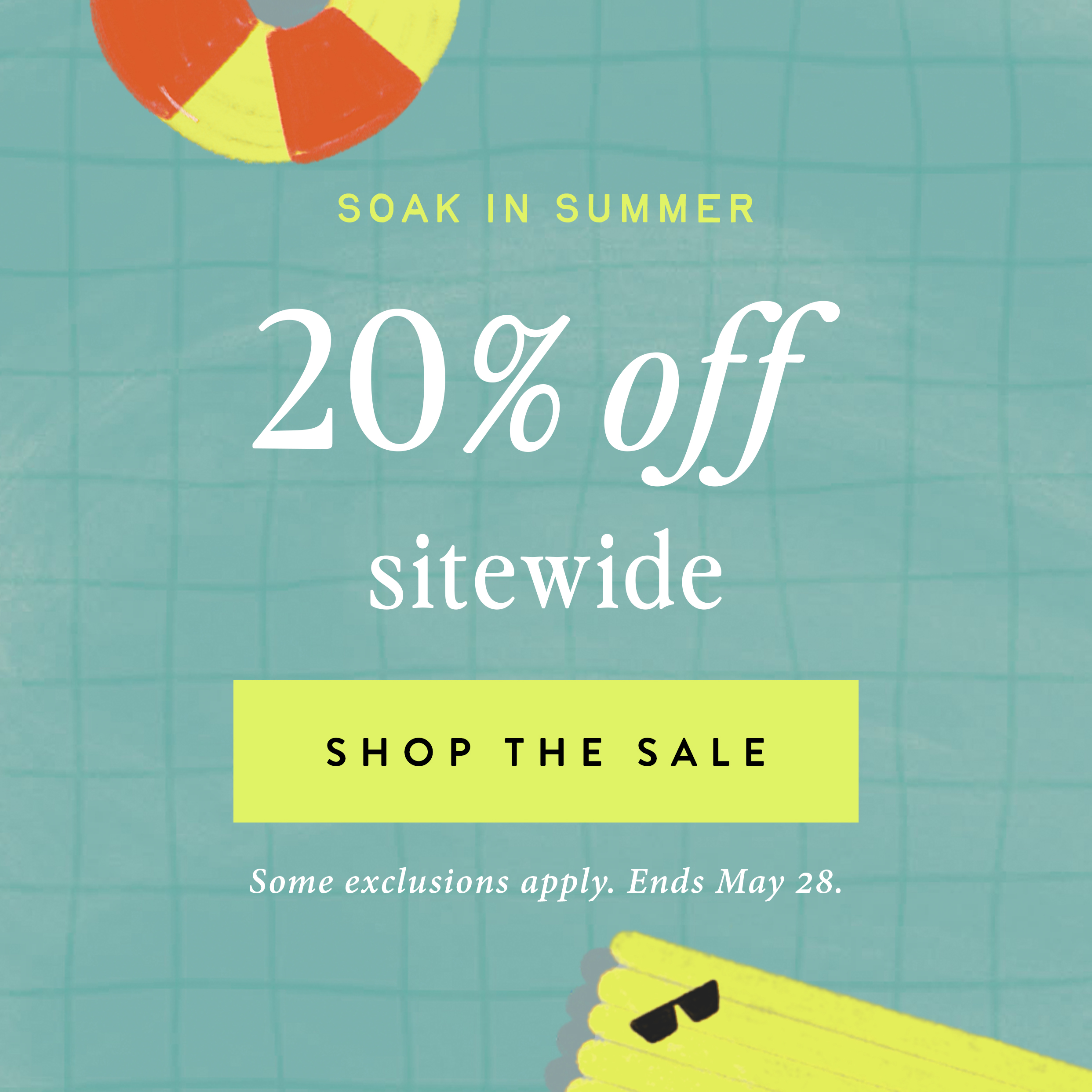 Shop the 20% off sitewide sale