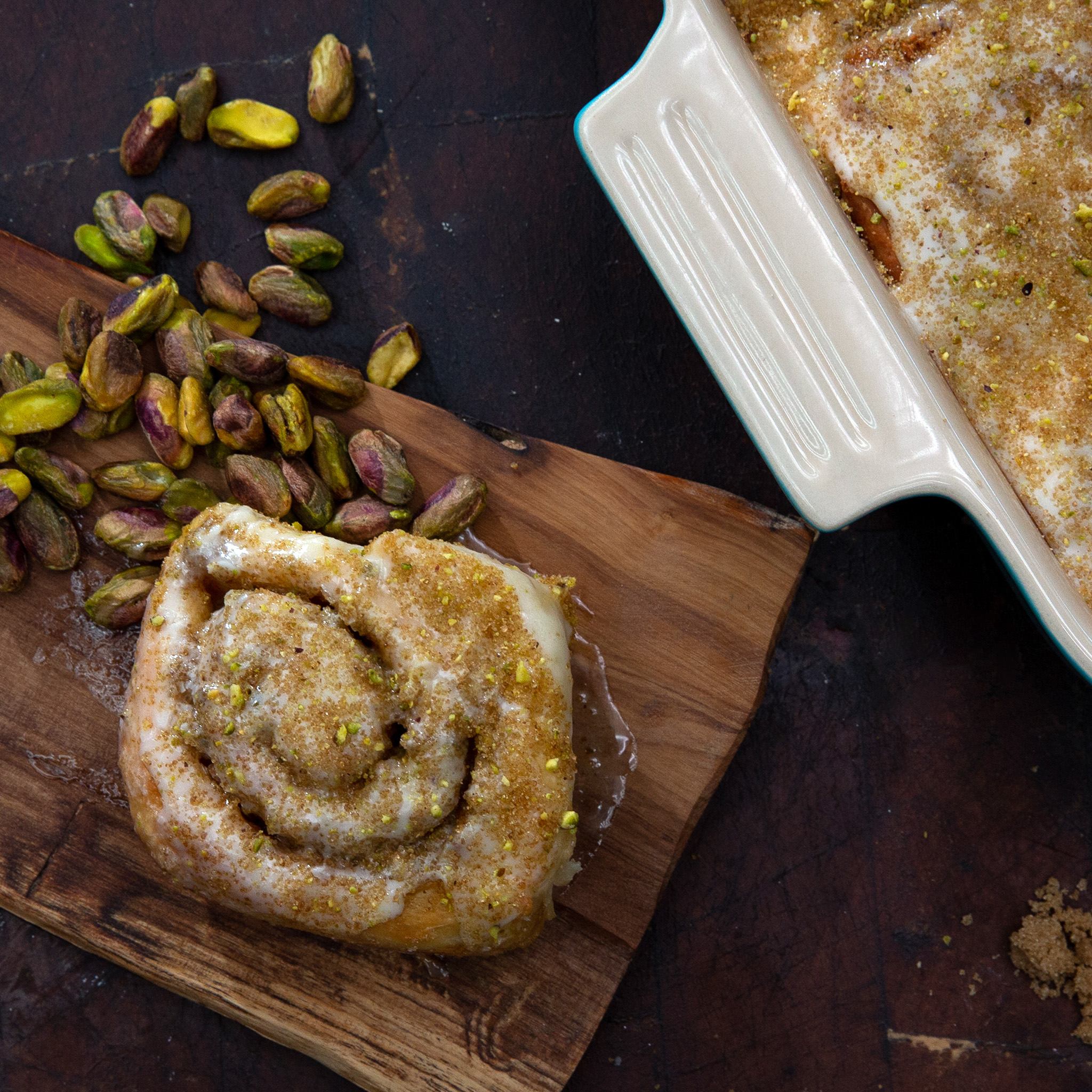 Elizabeth Poett's Pistachio Cinnamon Rolls