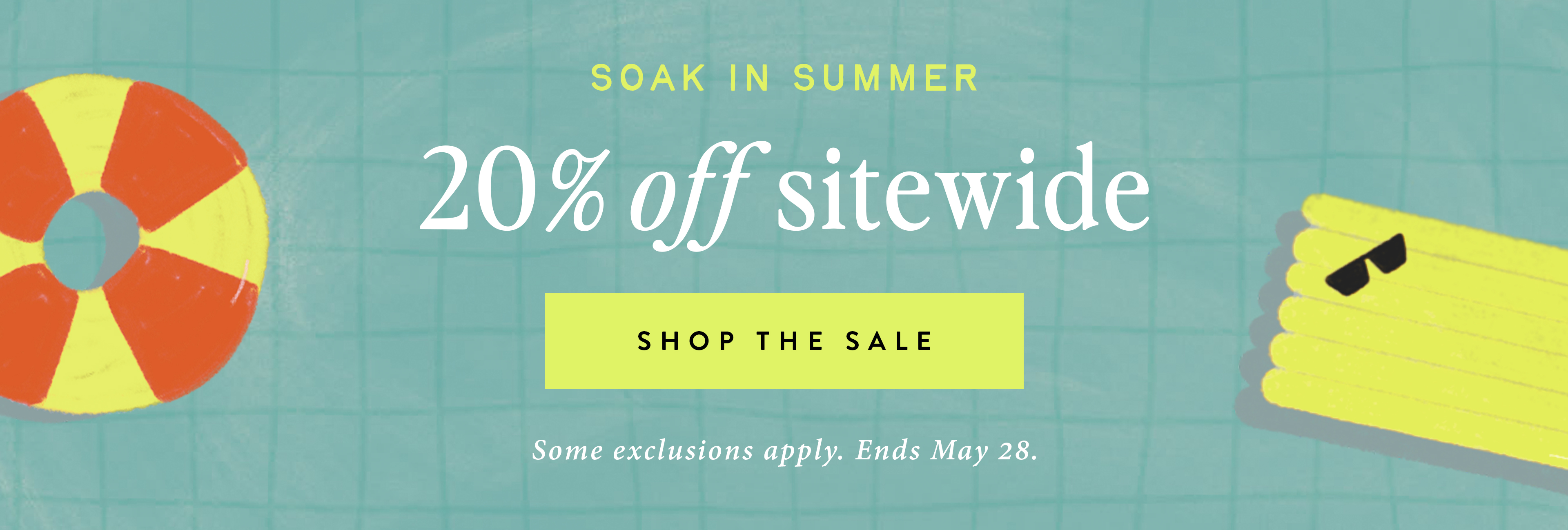 Shop the 20% off sitewide sale