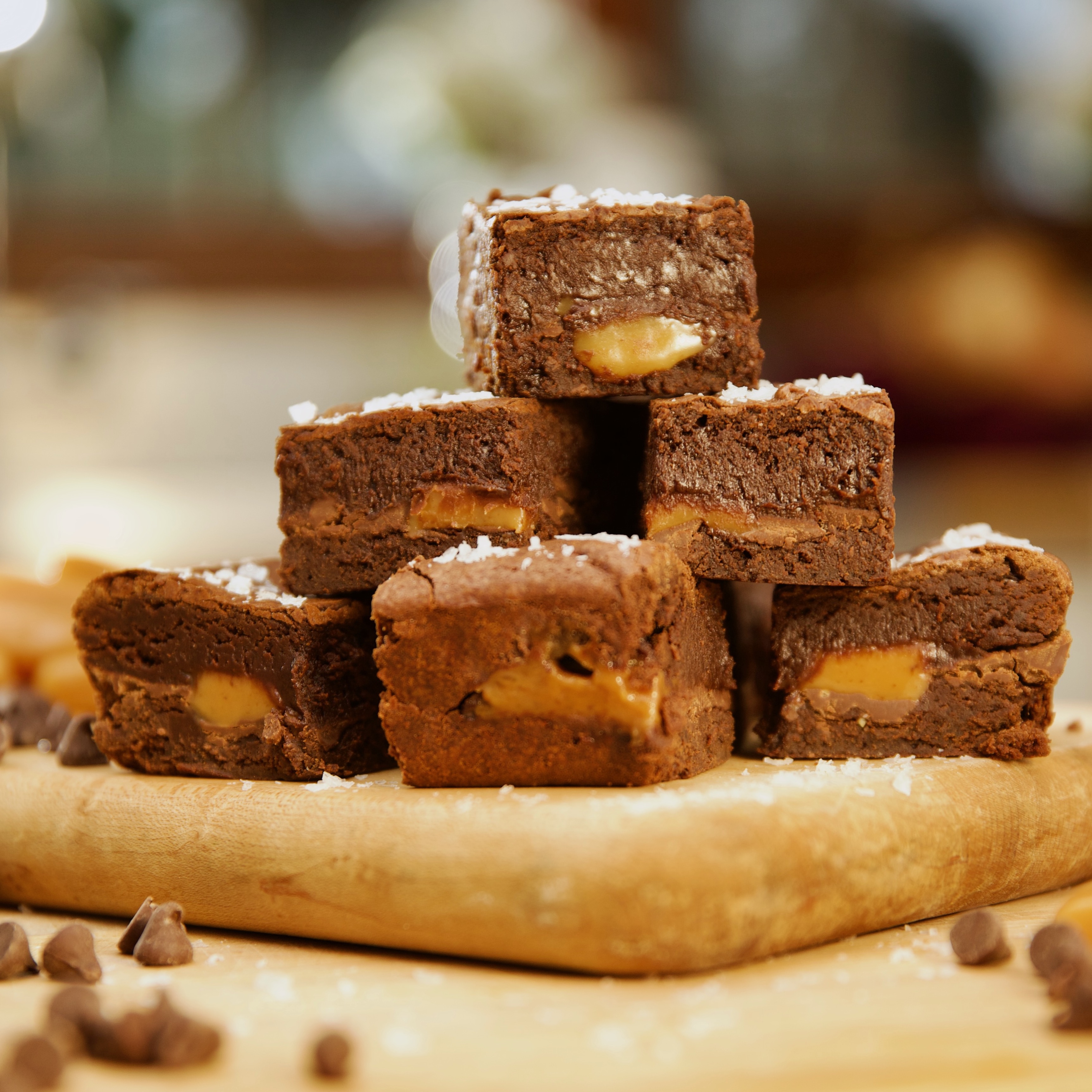 Elizabeth Poett's Fudgy Caramel Brownies