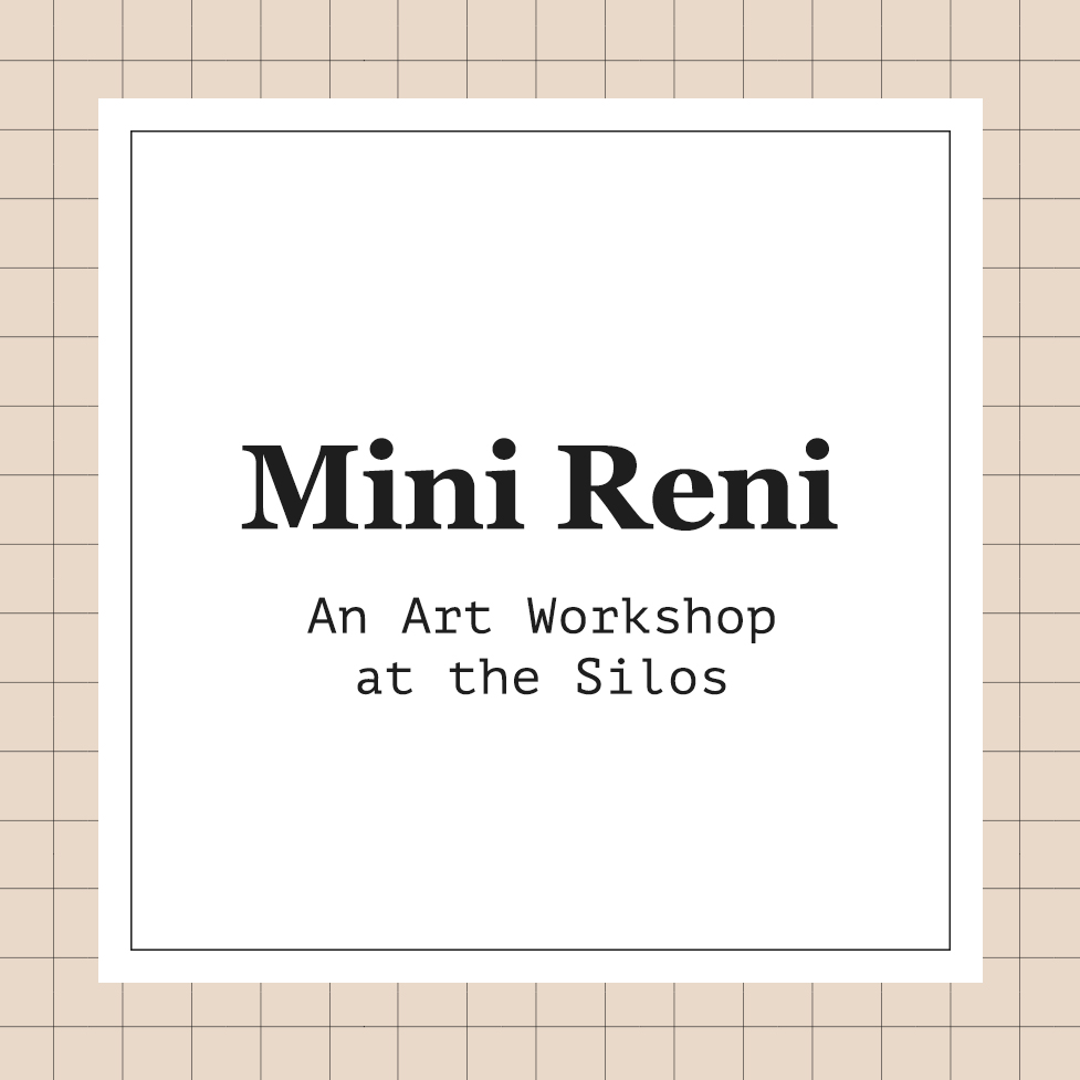 A square graphic surrounded by a grid design and centered with black text.
