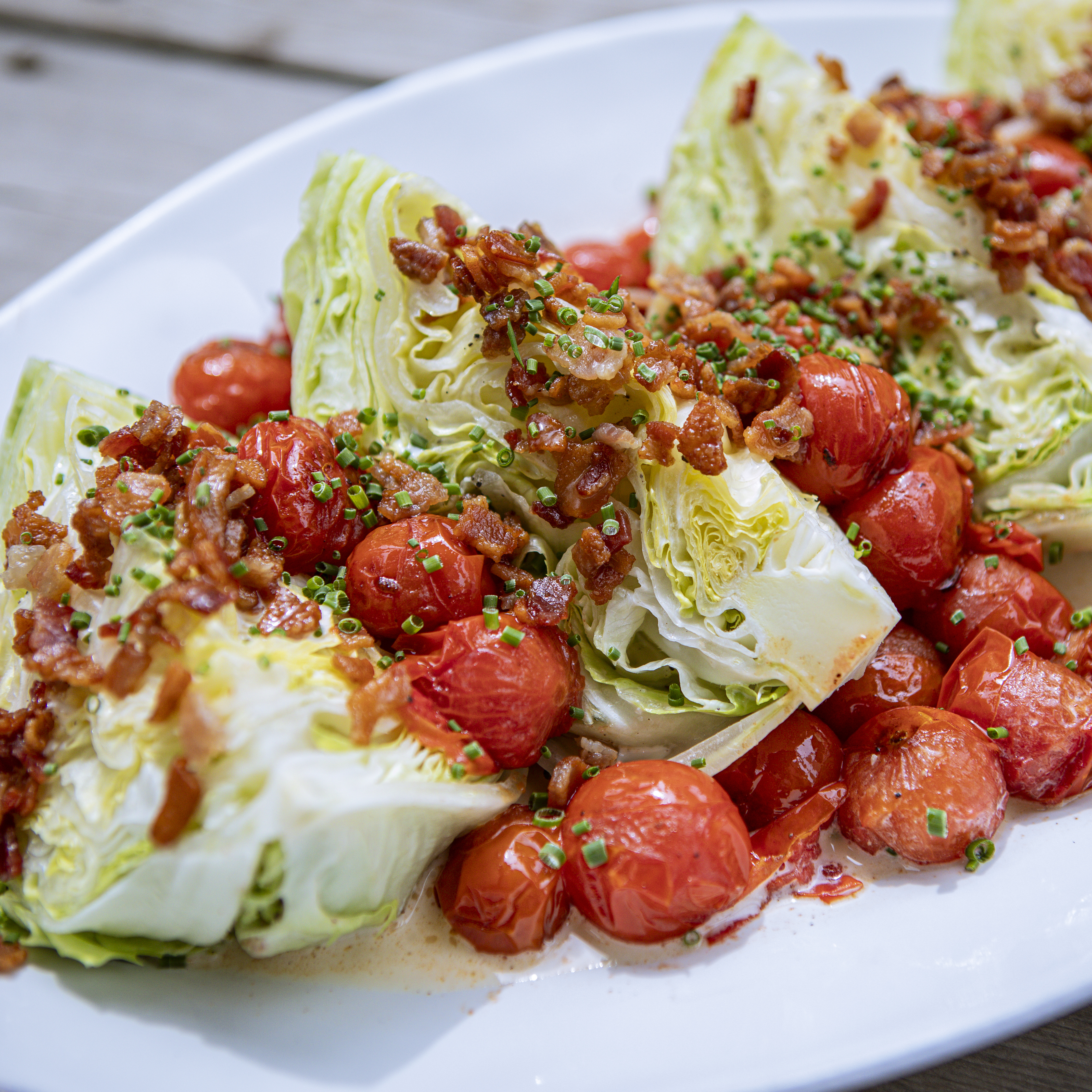 Annie Starke's BLT Salad with Pickle Beer Dressing