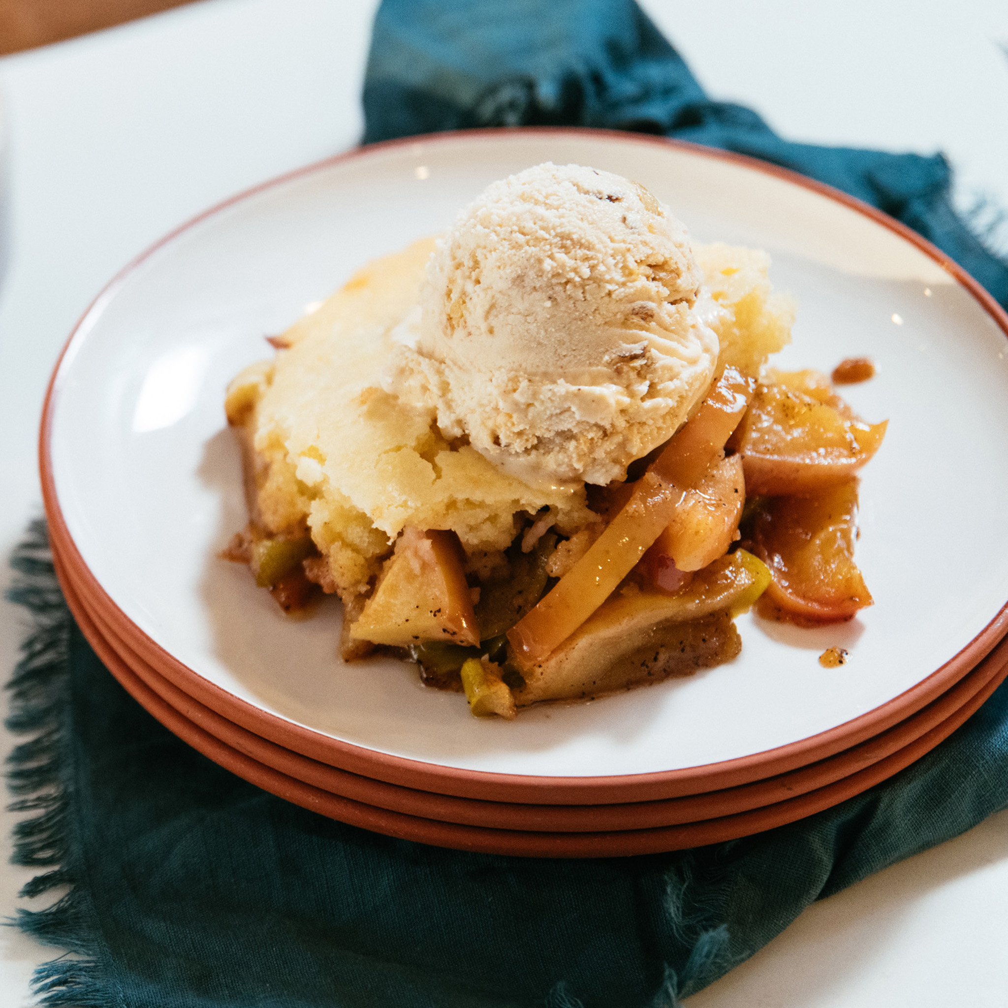 Charles Hunter III's Brown Butter Apple Cobbler