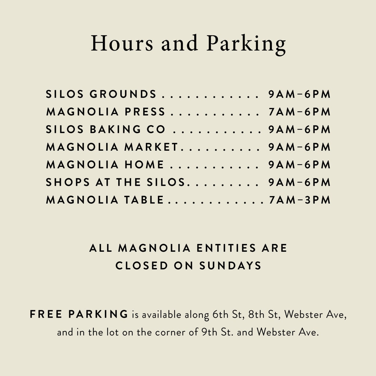 Eat Shop and Stay With Us in Waco Magnolia