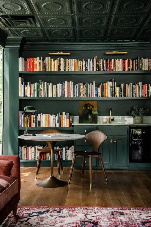 Magnolia Home: Cozy Green Library - The Perfect Finish Blog by KILZ®