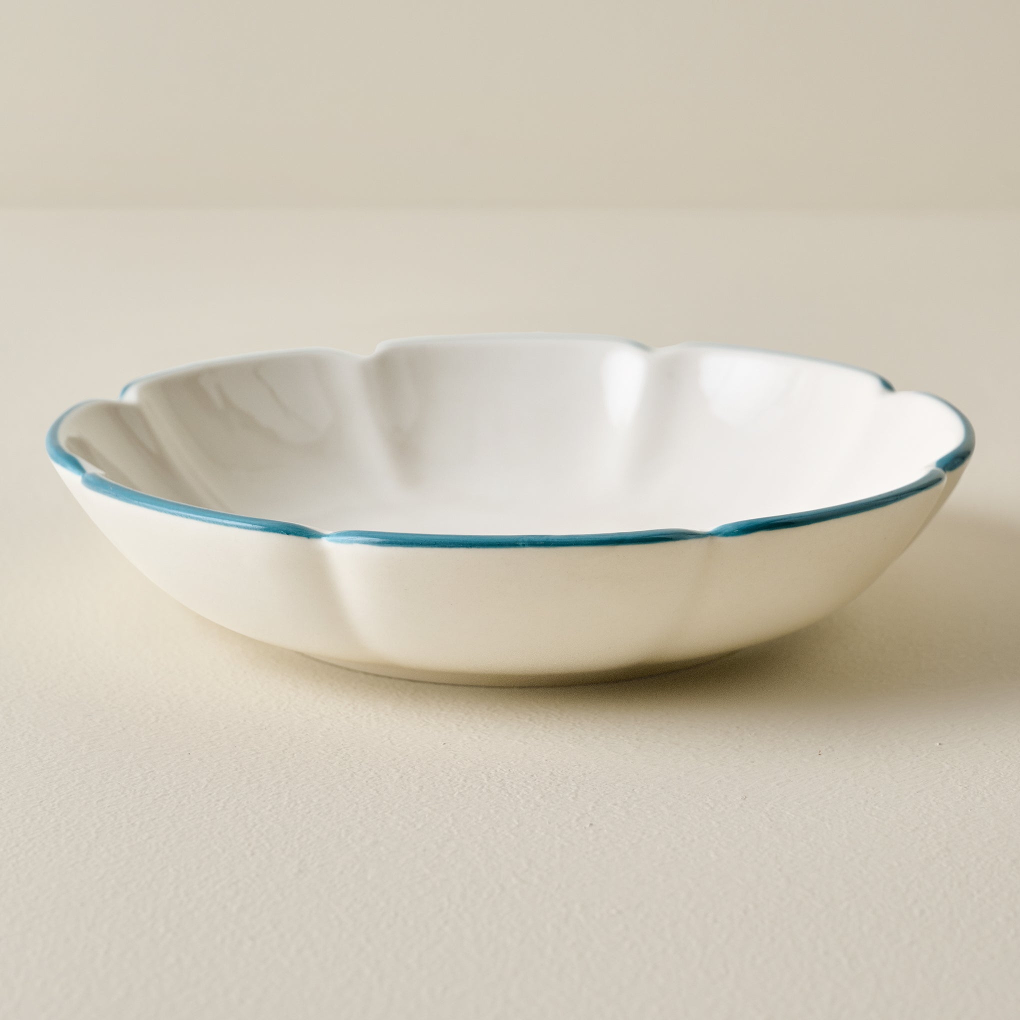 Dusty Blue Luna Pasta Bowl
