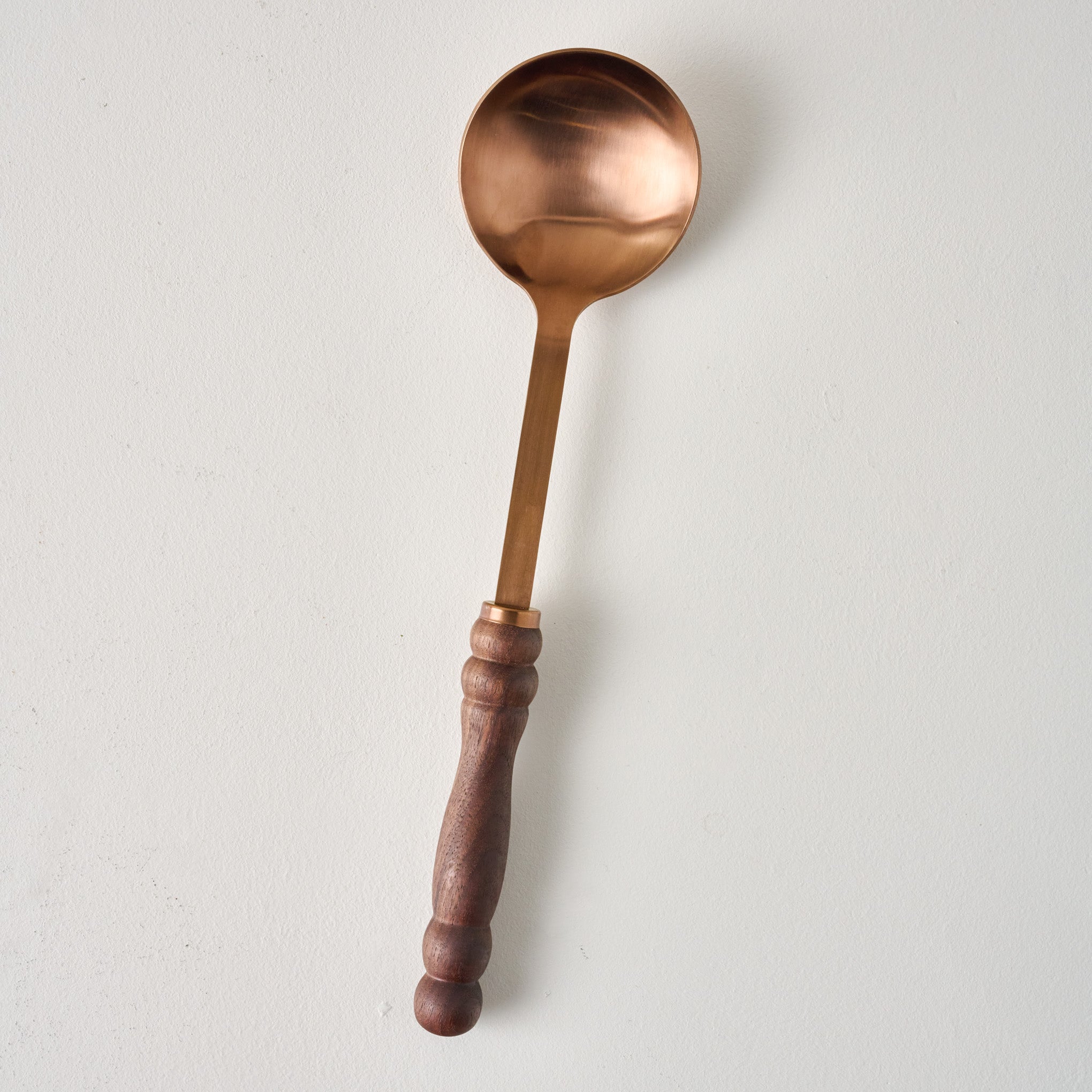 Walnut Handle Copper Spoon