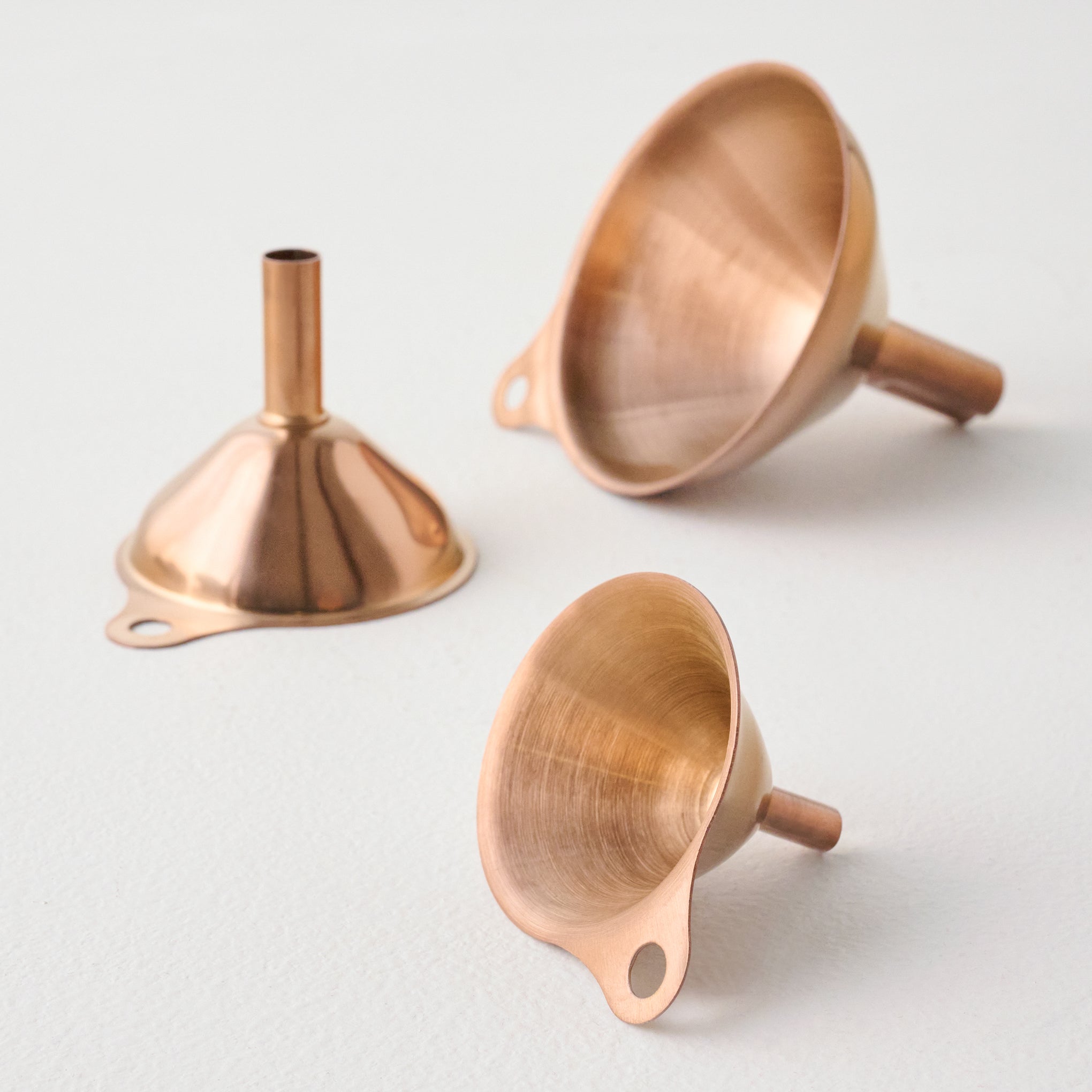 Copper Funnel Set of Three $20.00