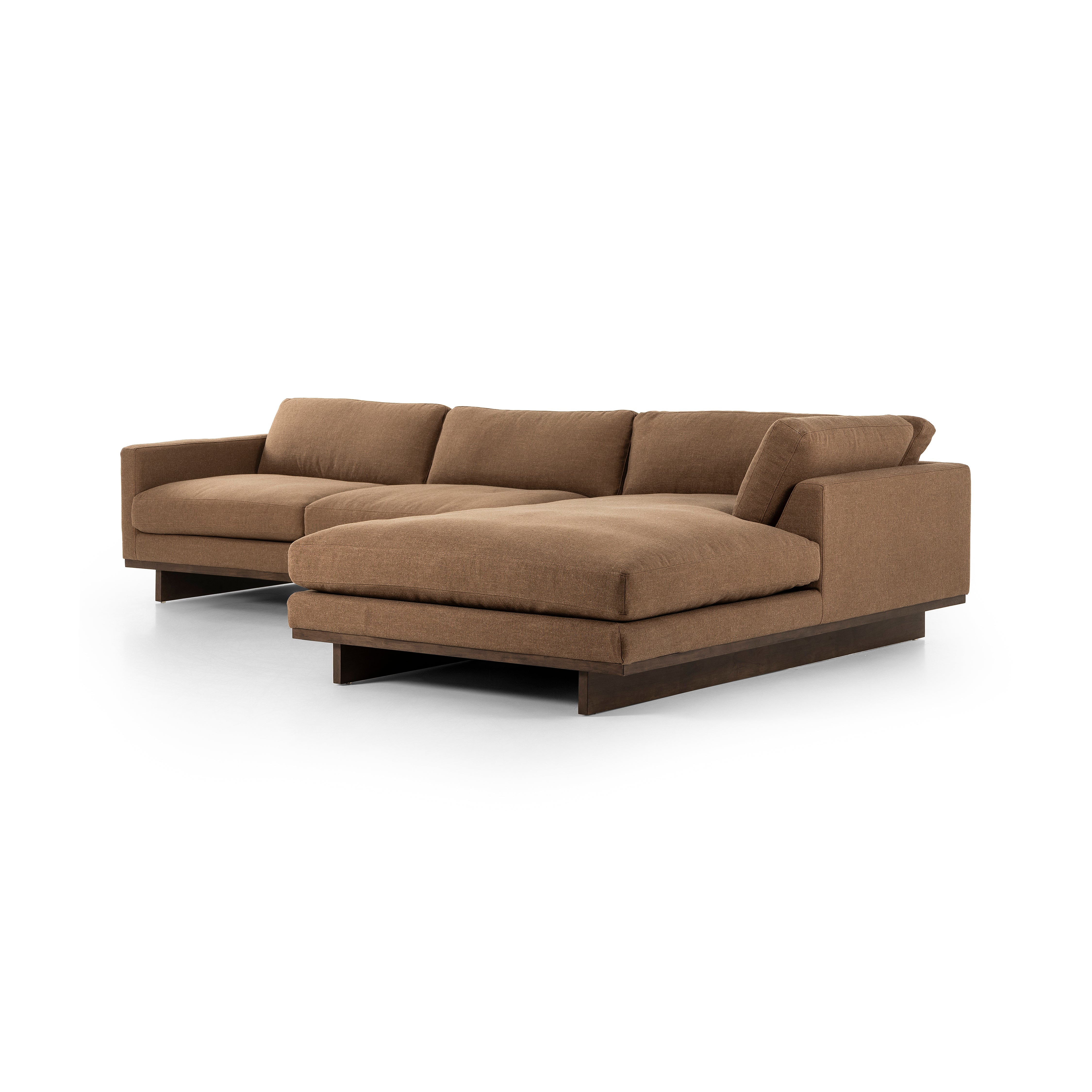 Ford 2 Pc Sectional Right Chaise in Cafe