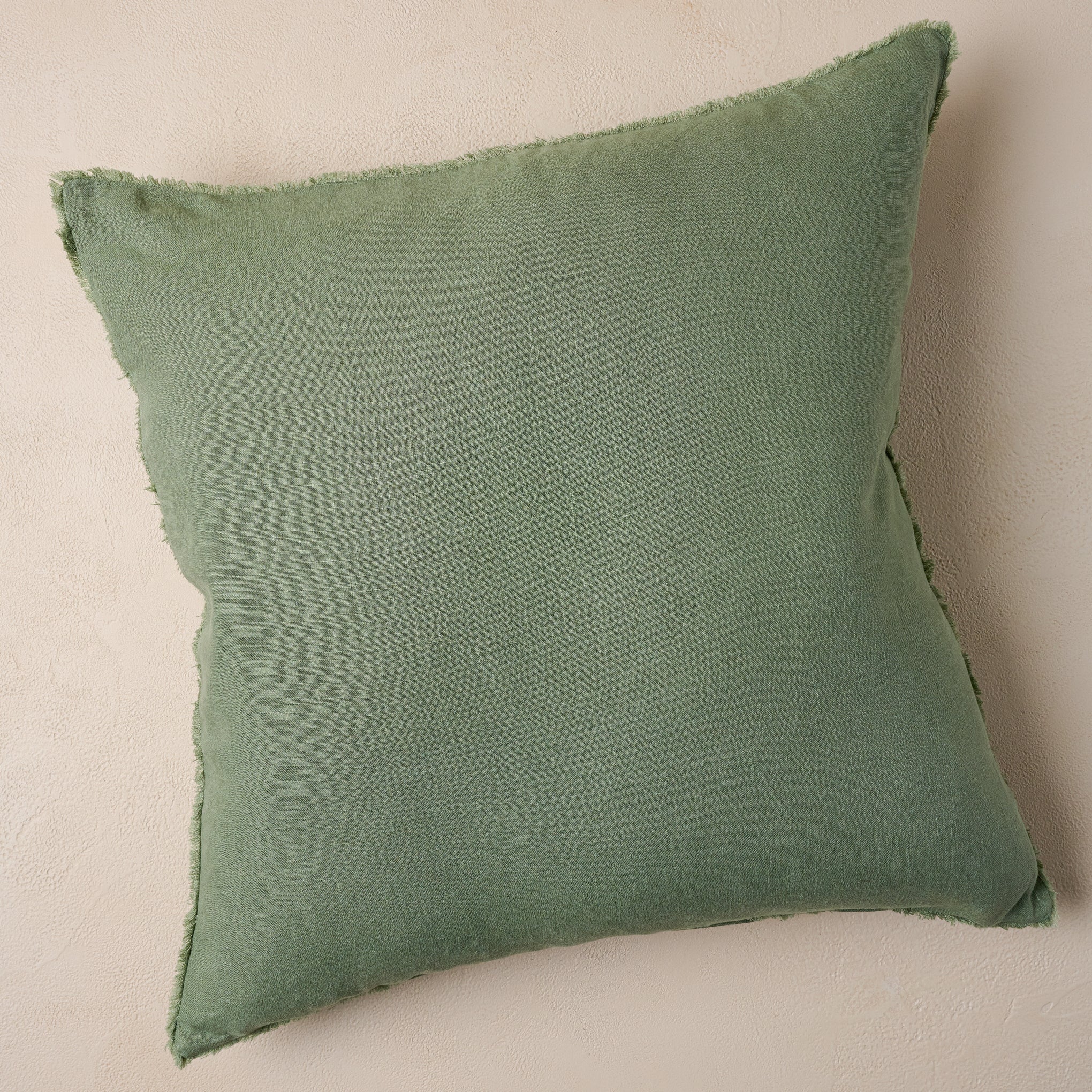 Lorraine Linen Euro Pillow dusty green On sale for $64.99, discounted from $108.00