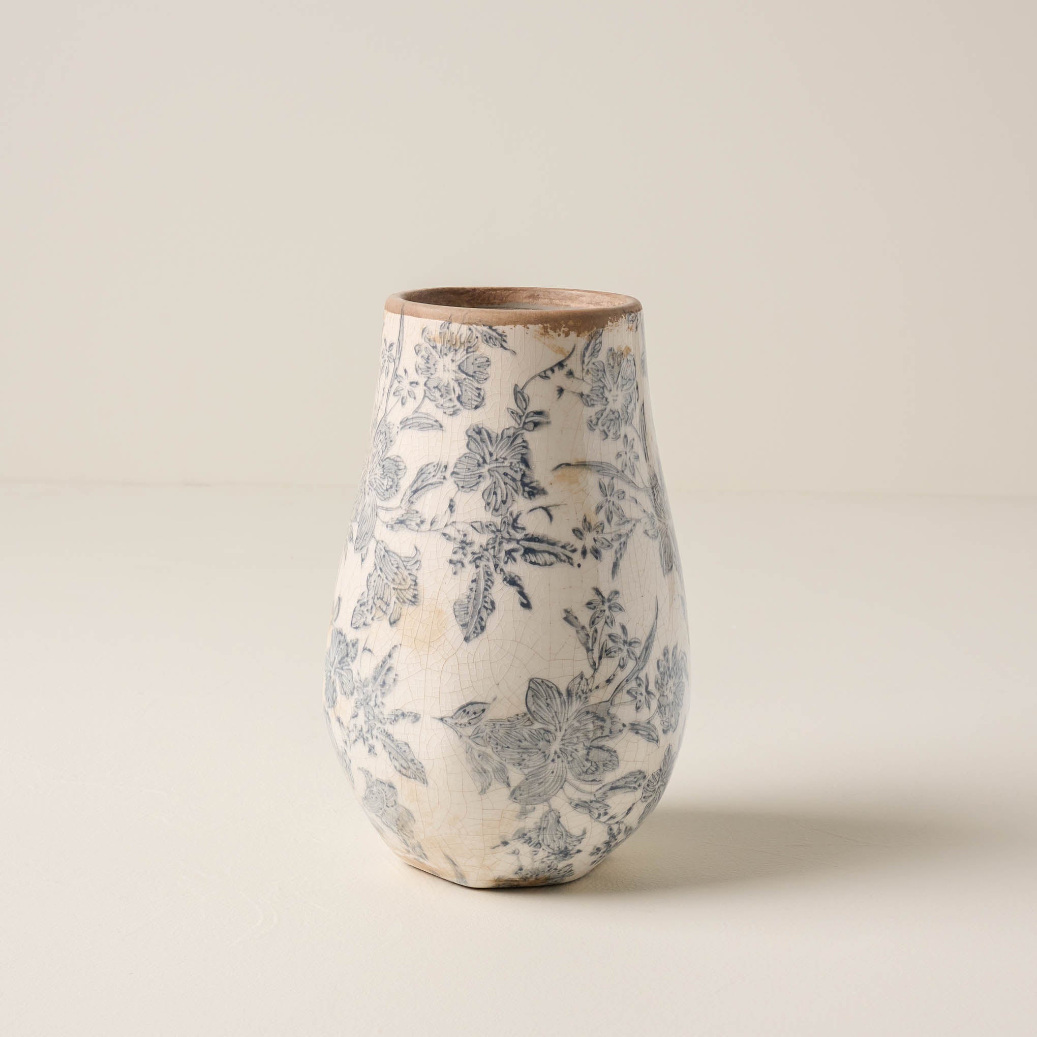 Black and White Distressed Vase $34.00