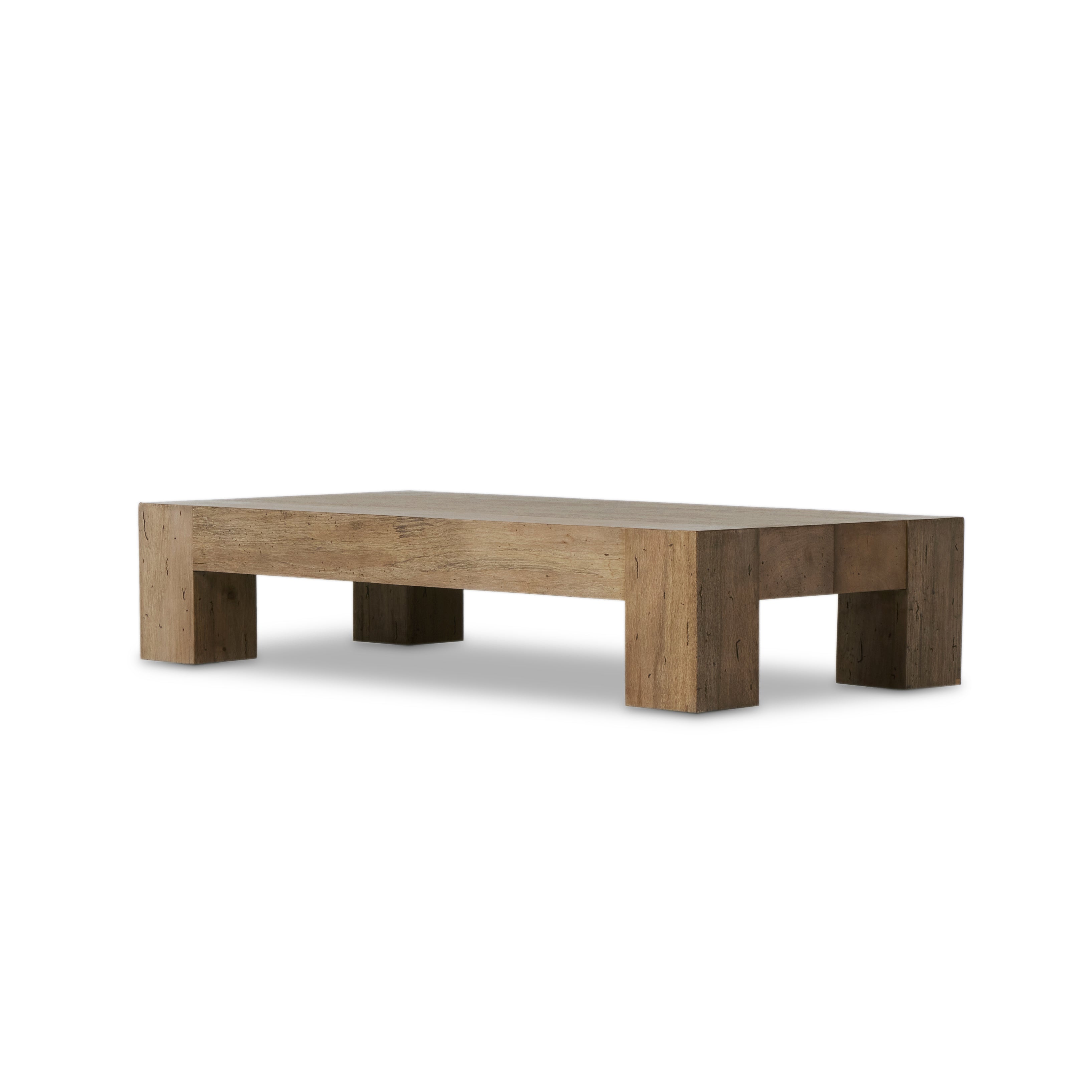 Powell Rectangular Coffee Table in Rustic Oak color