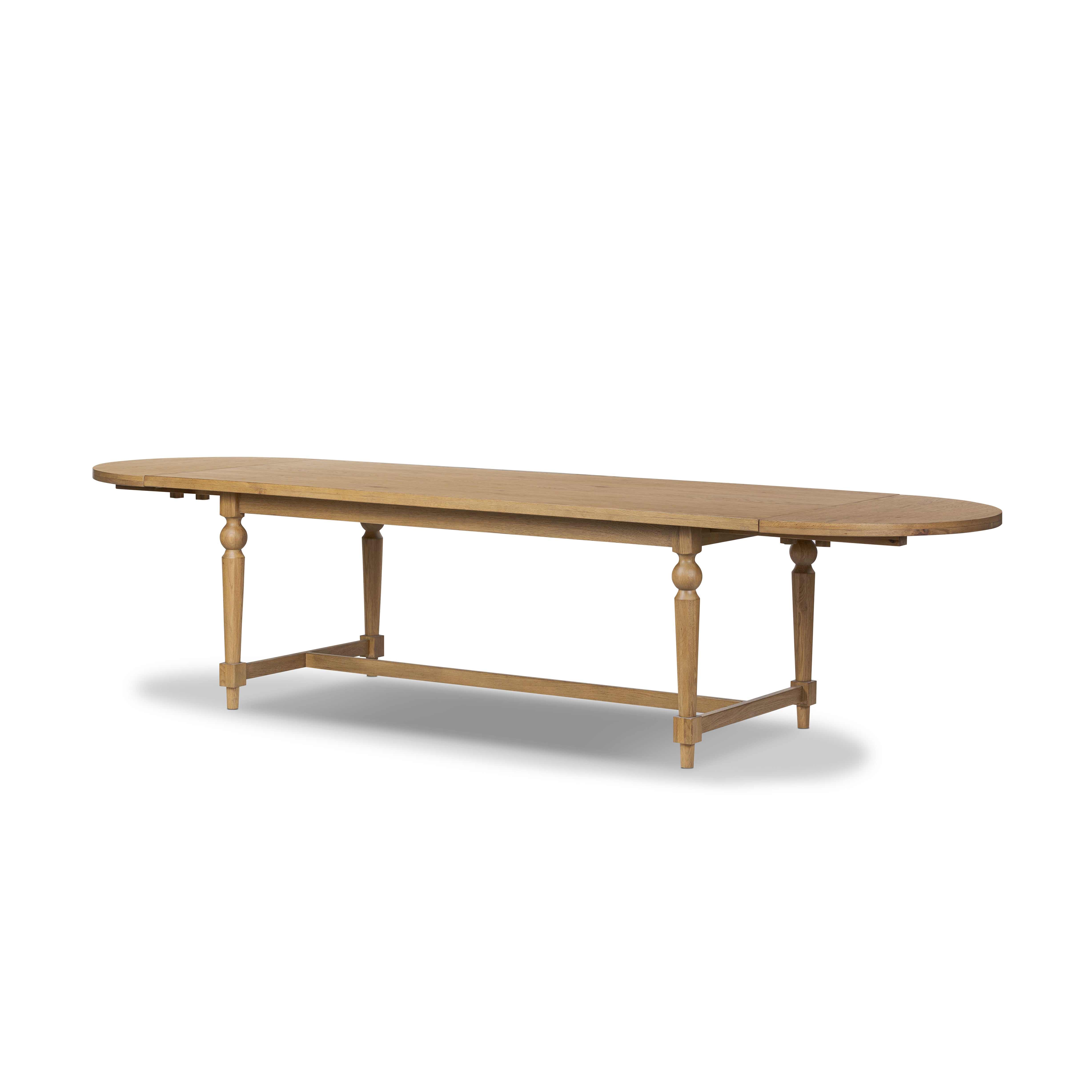 Beau Oval Extension Dining Table shown extended $2399.00