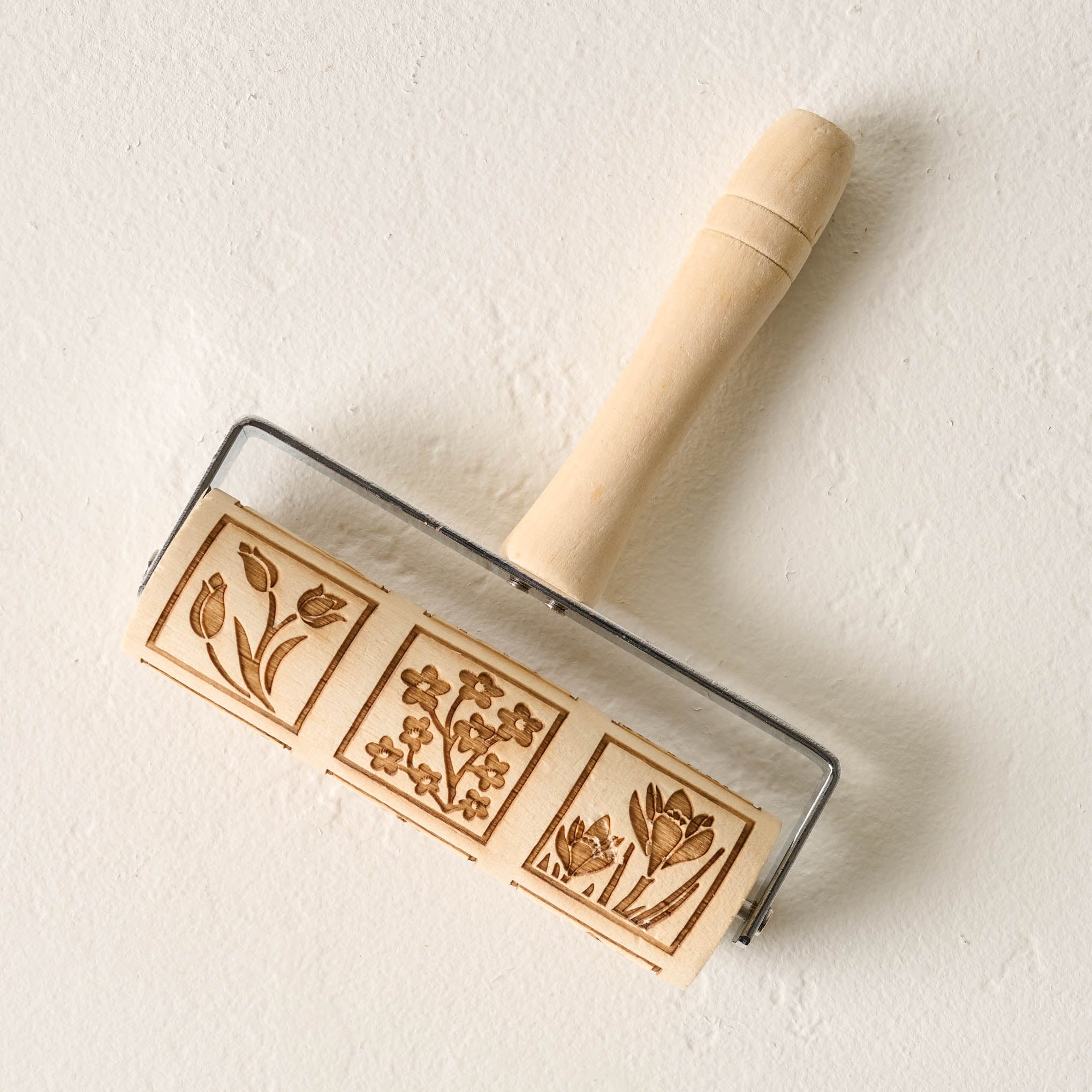 Floral Embossed Mini Rolling Pin