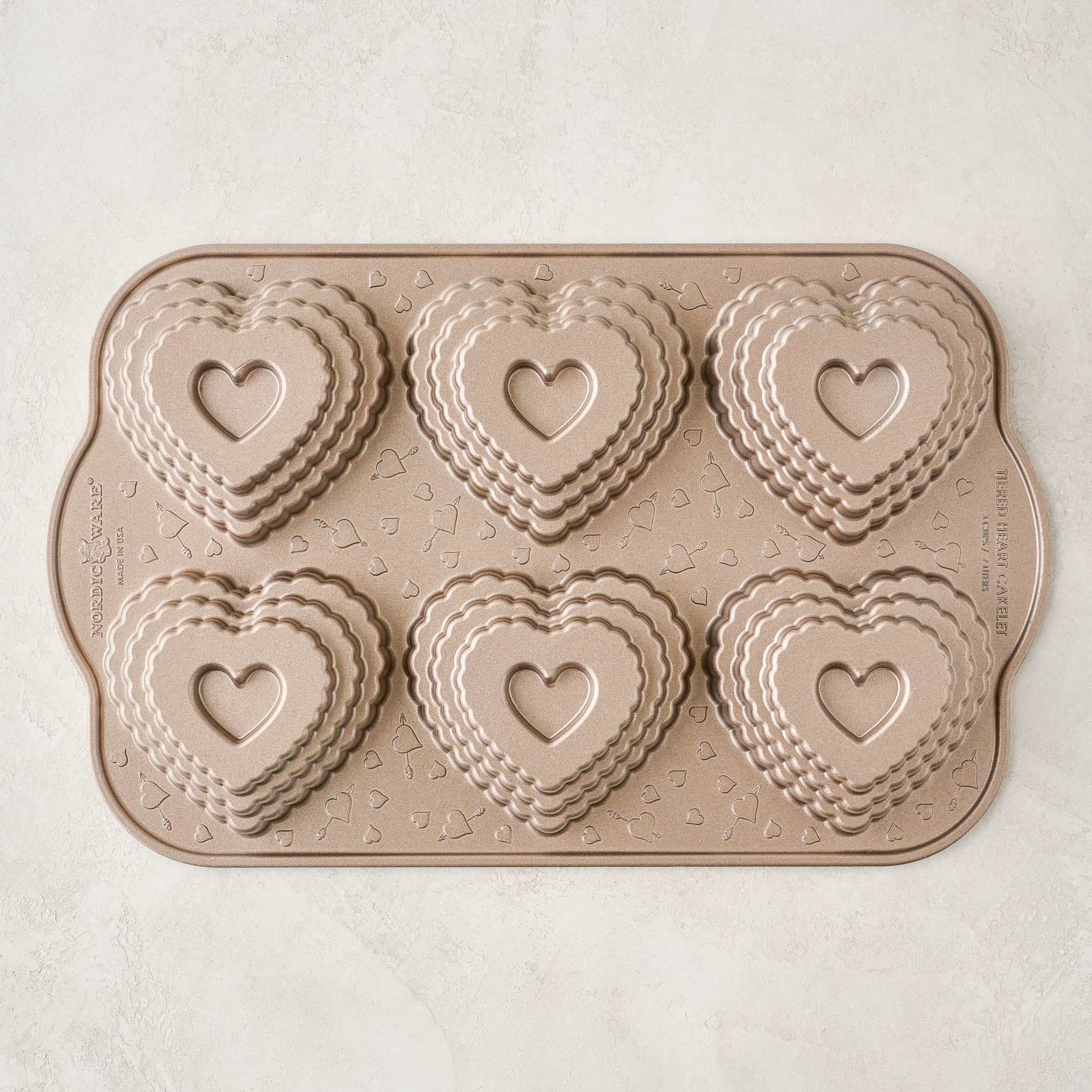 Tiered Heart Cakelet Pan