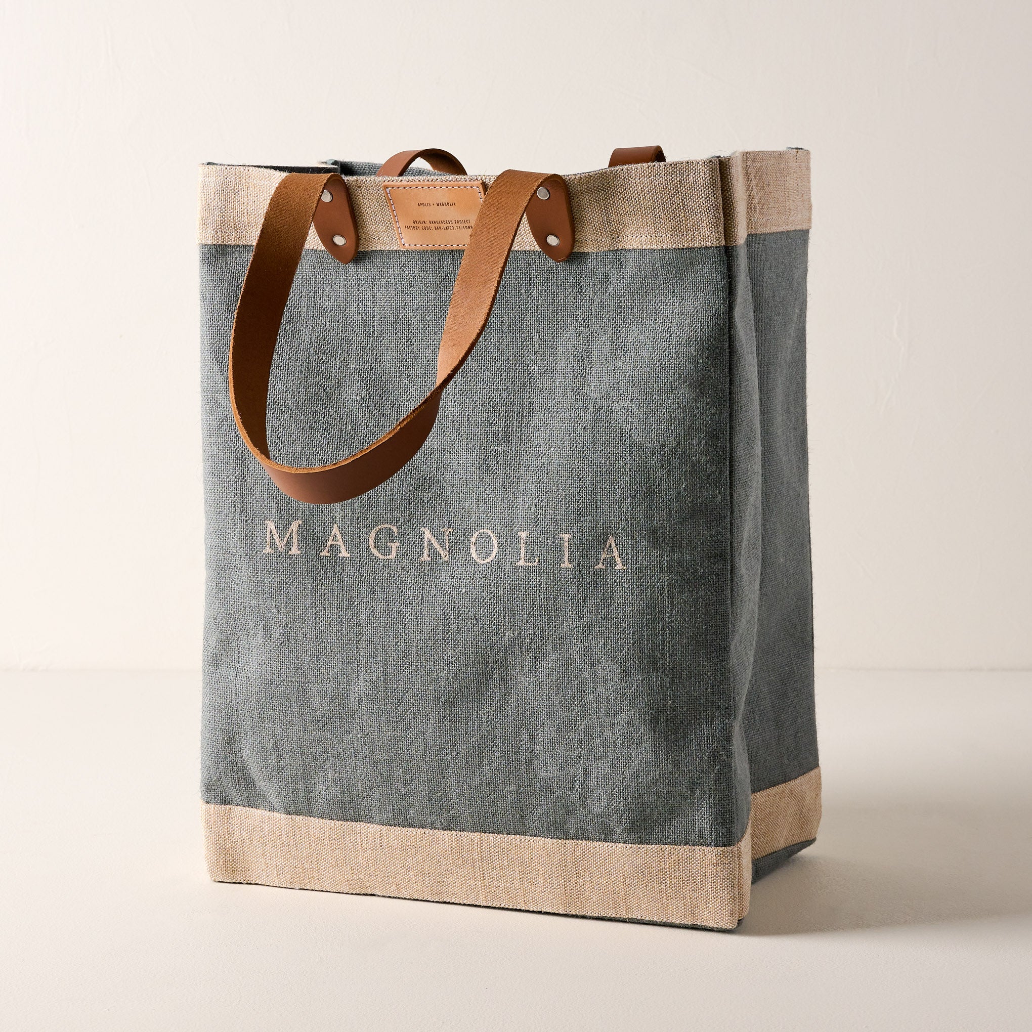 Chambray Magnolia Market Tote $68.00