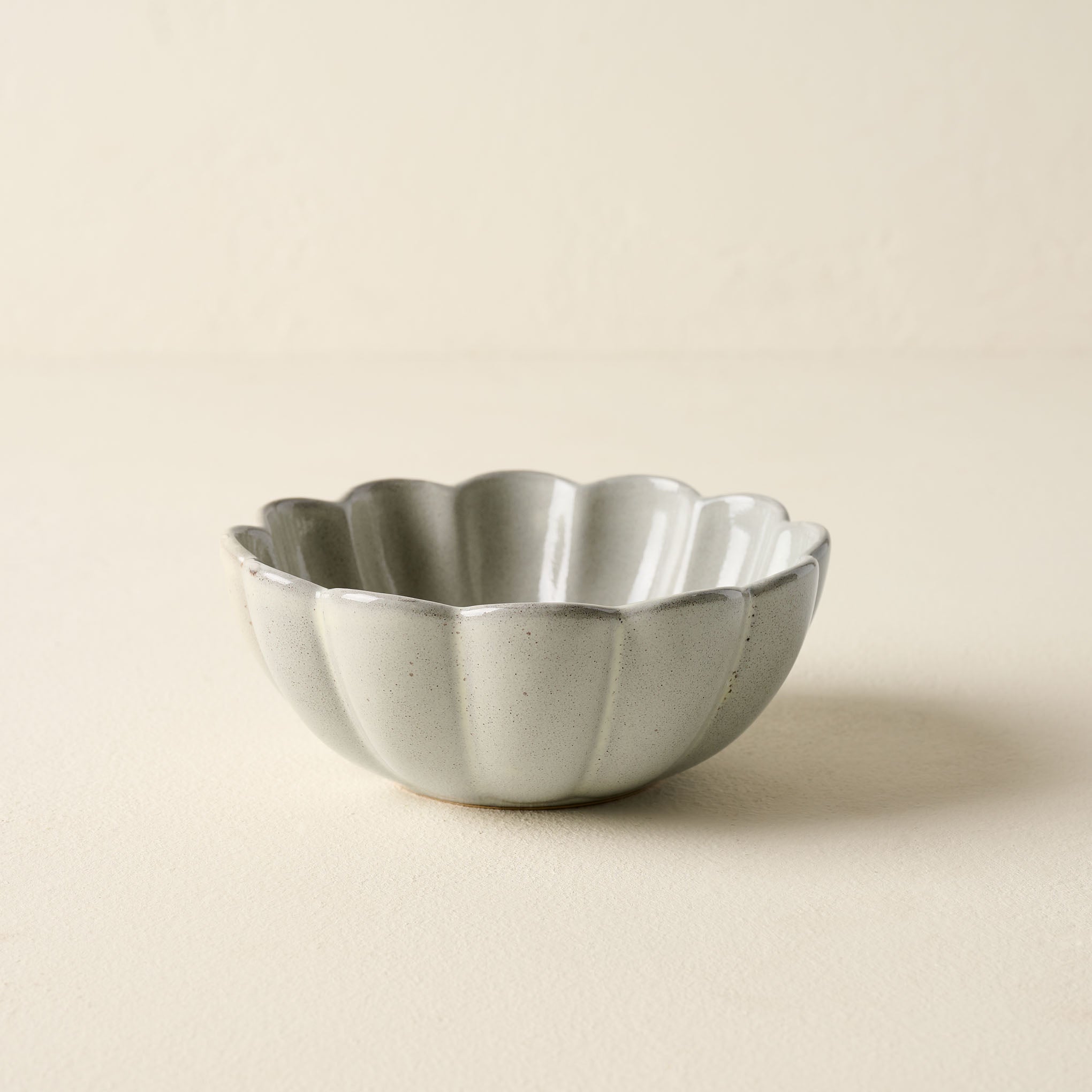 Grey Scalloped Cereal Bowl $14.00