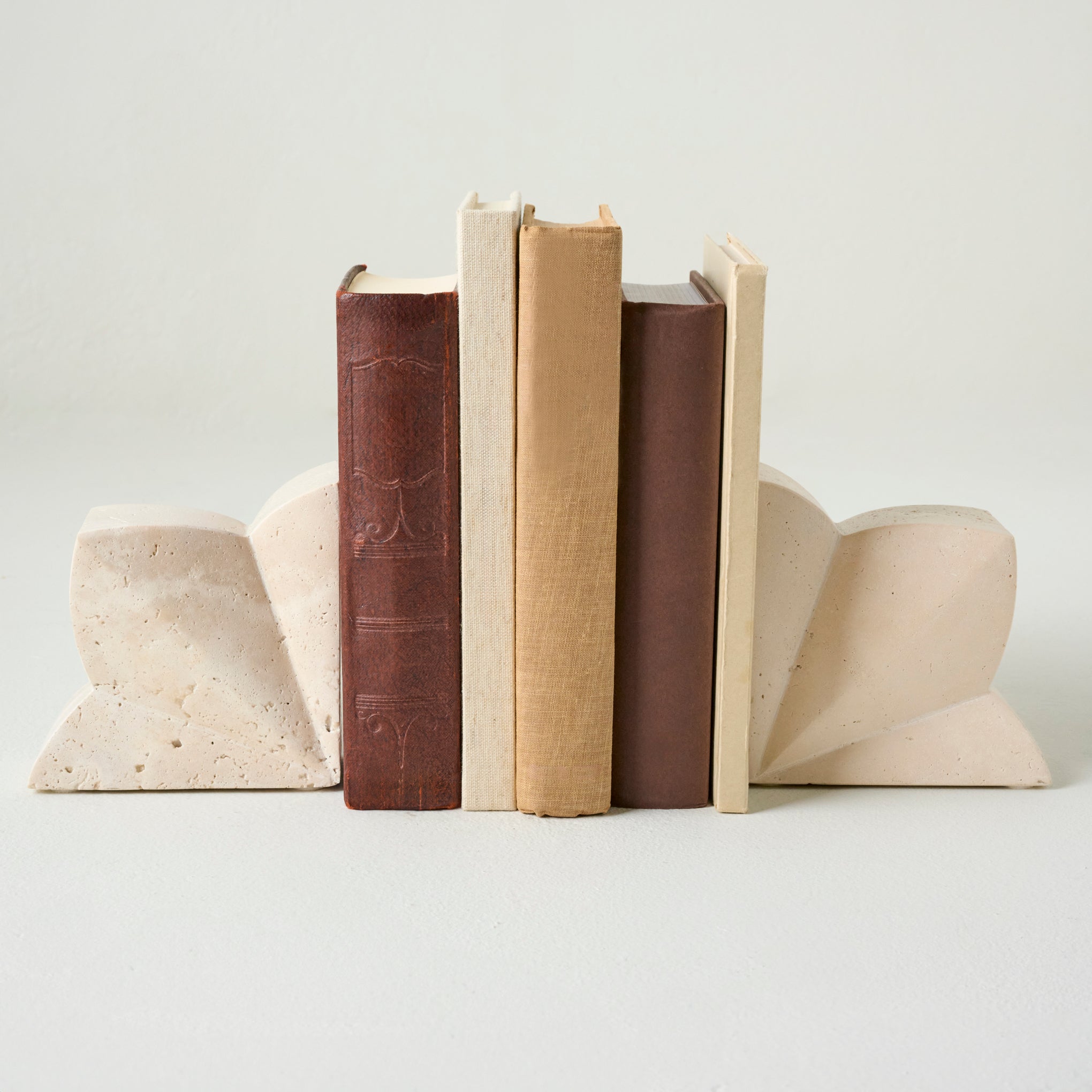 Travertine Floral Bookends
 $54.00