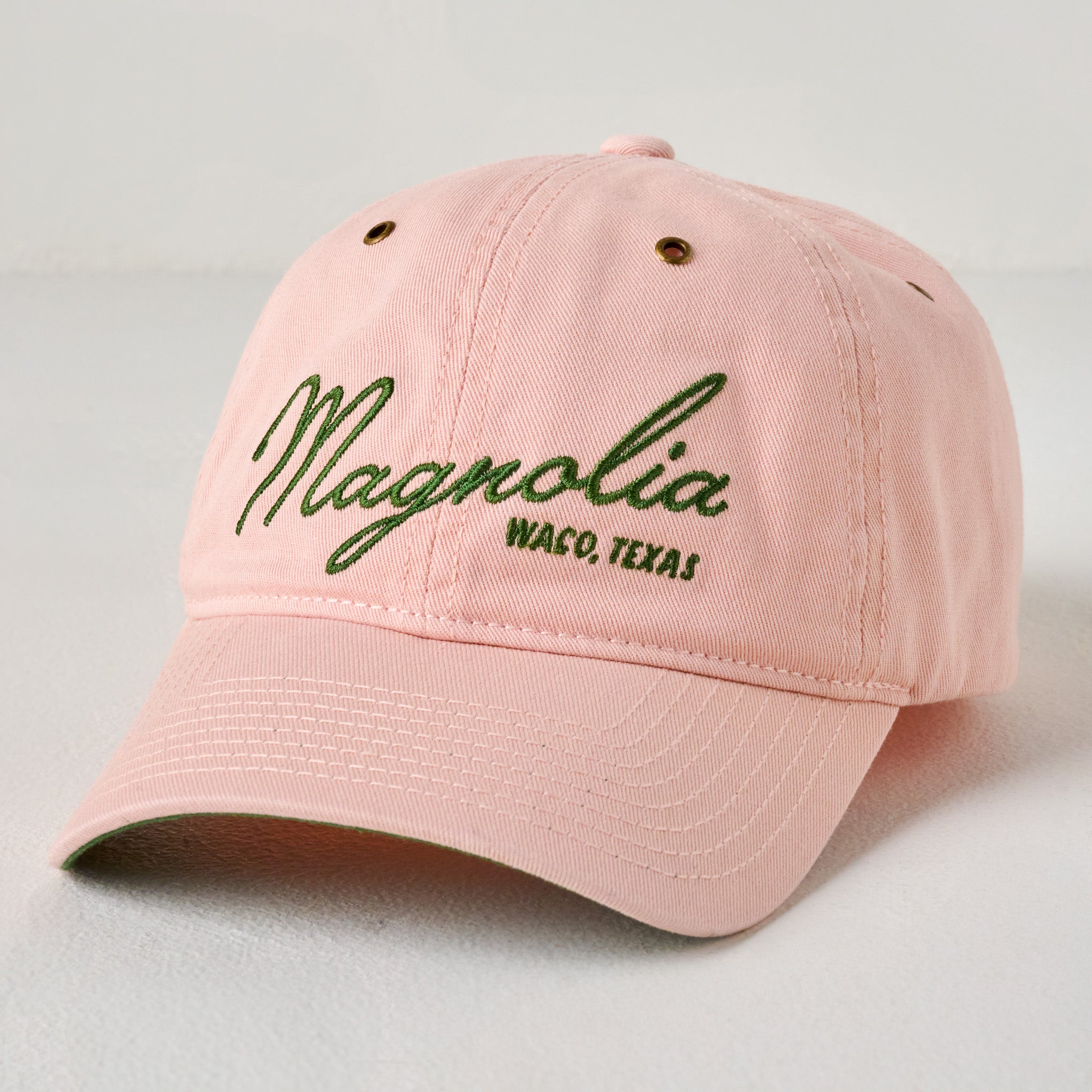Magnolia Embroidered Script Blush Hat $34.00