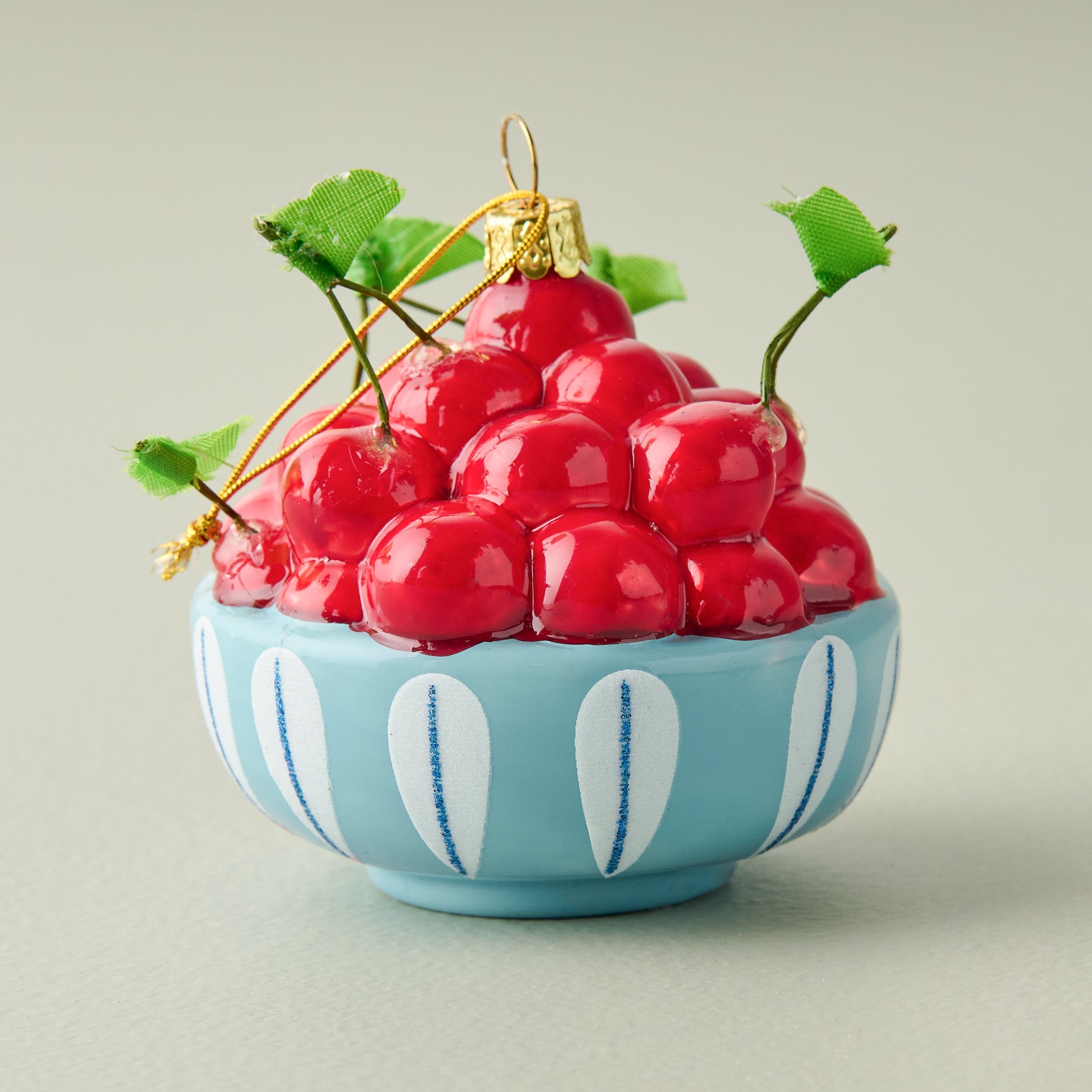 Bowl of Cherries Ornament On sale for $14.99, discounted from $28.00