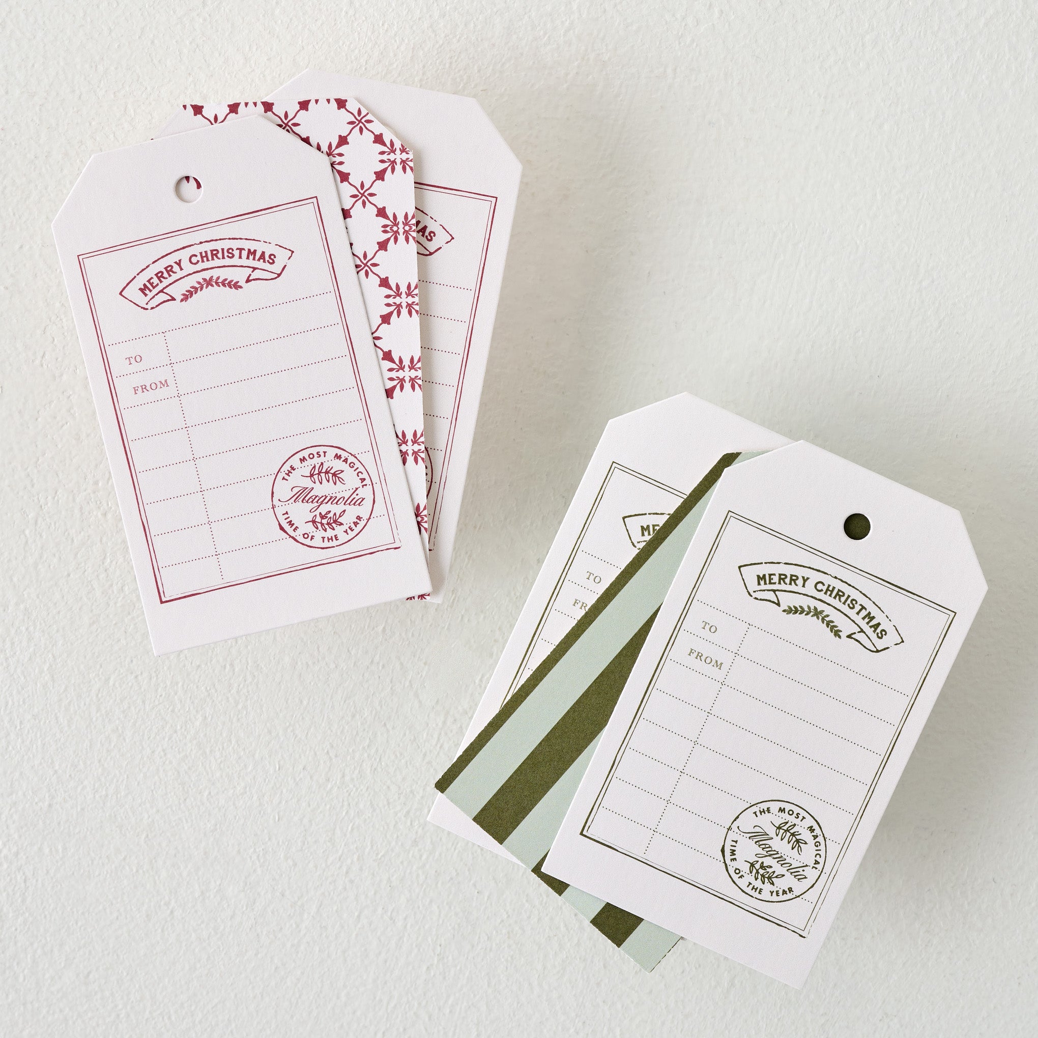 Magnolia Christmas Gift Tag Set On sale for $9.99, discounted from $12.00