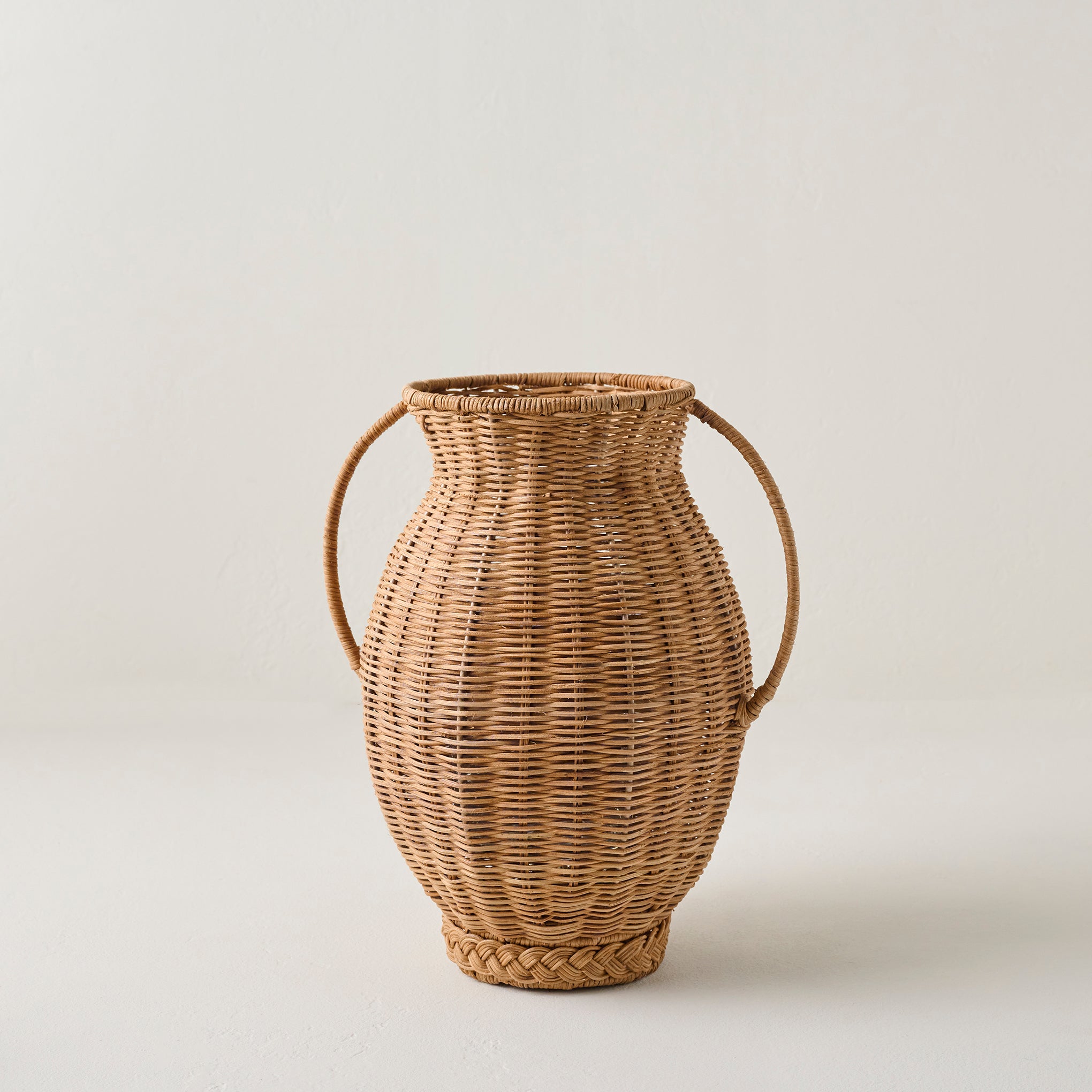 Round Rattan Vase $68.00