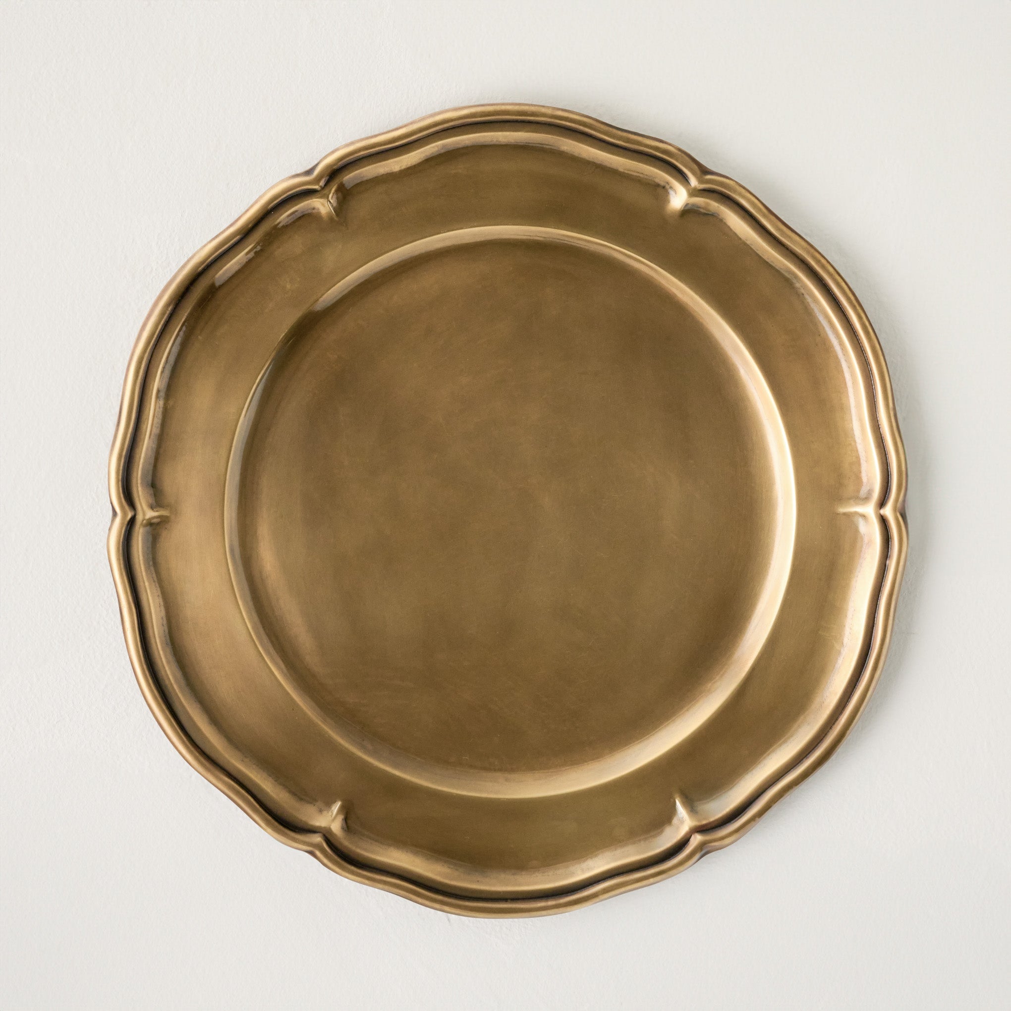 Vintage-Inspired Brass Charger