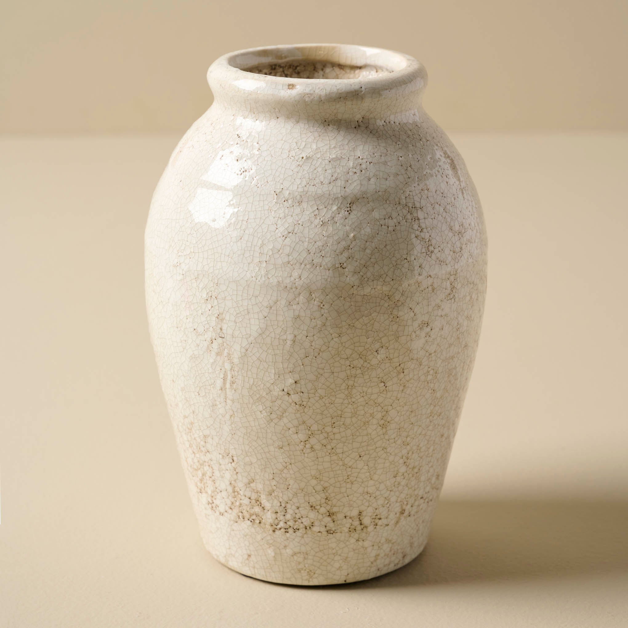 Marie Distressed Crackle Vase