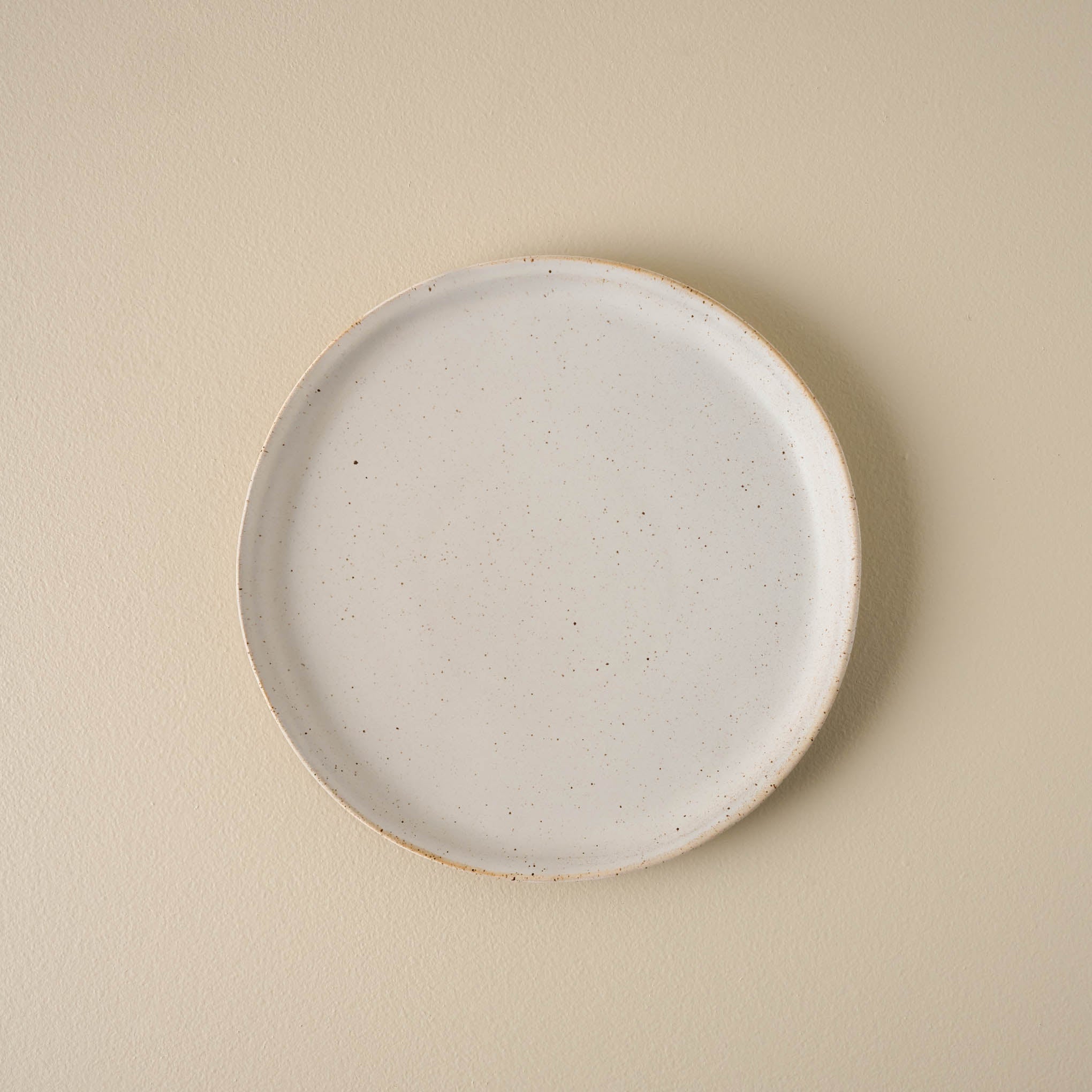 French White Speckle Plate - salad