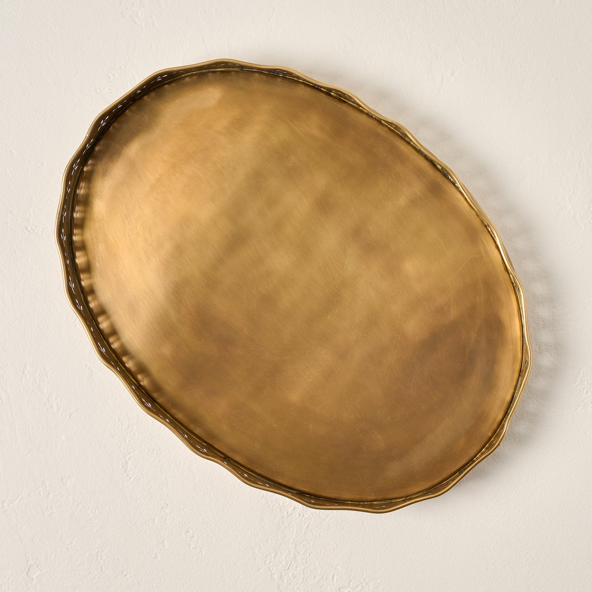 Floral Antique Brass Tray from above On sale for $51.20, discounted from $64.00