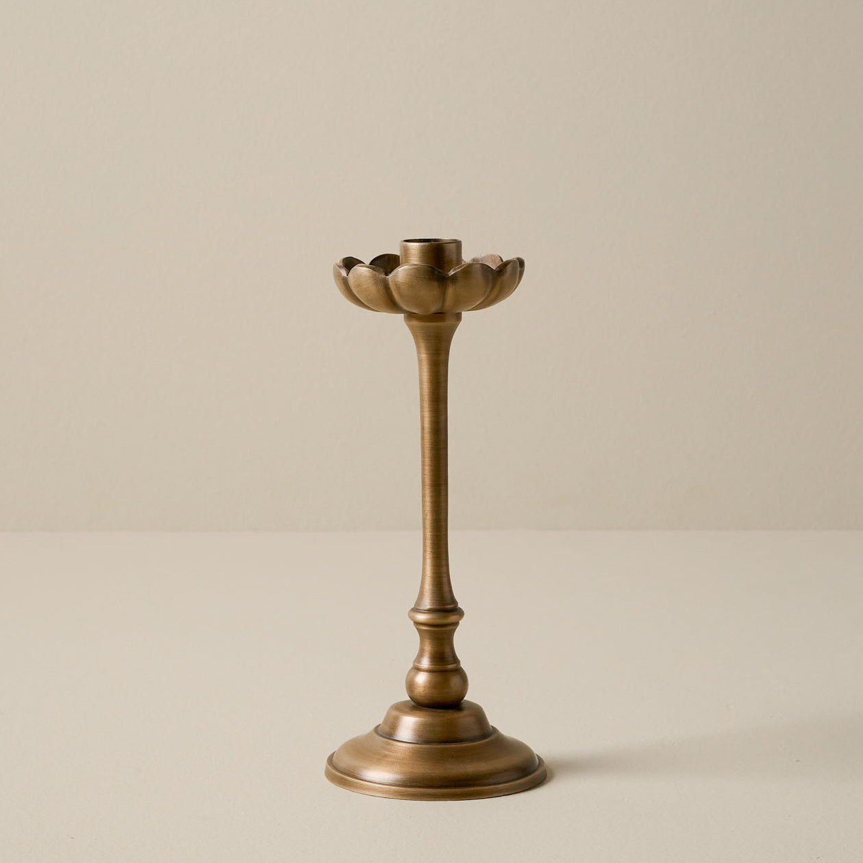 Anna Antique Brass Taper Holder - Photo 5