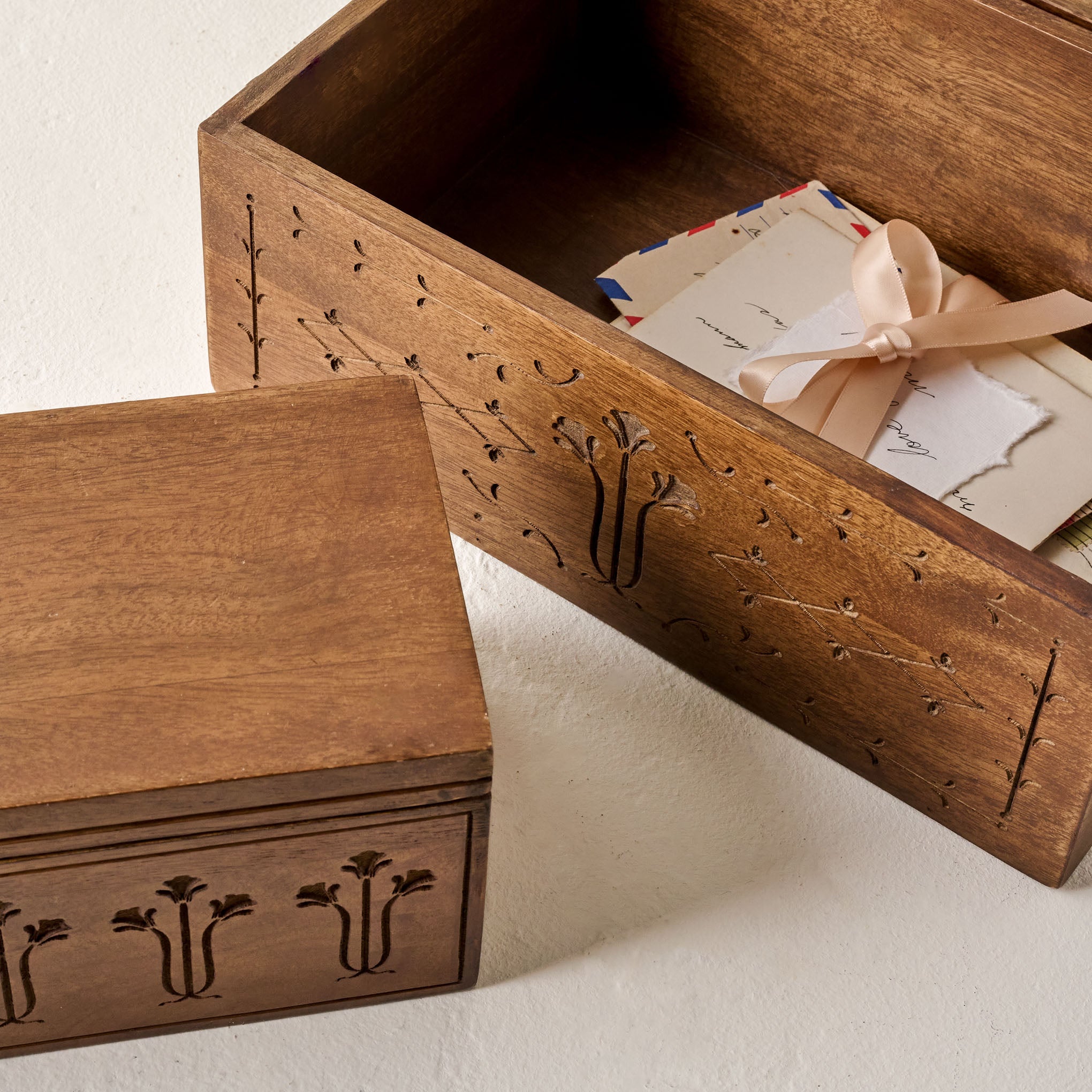 small and large Etched Wood Keepsake Box Items range from $30.00 to $50.00