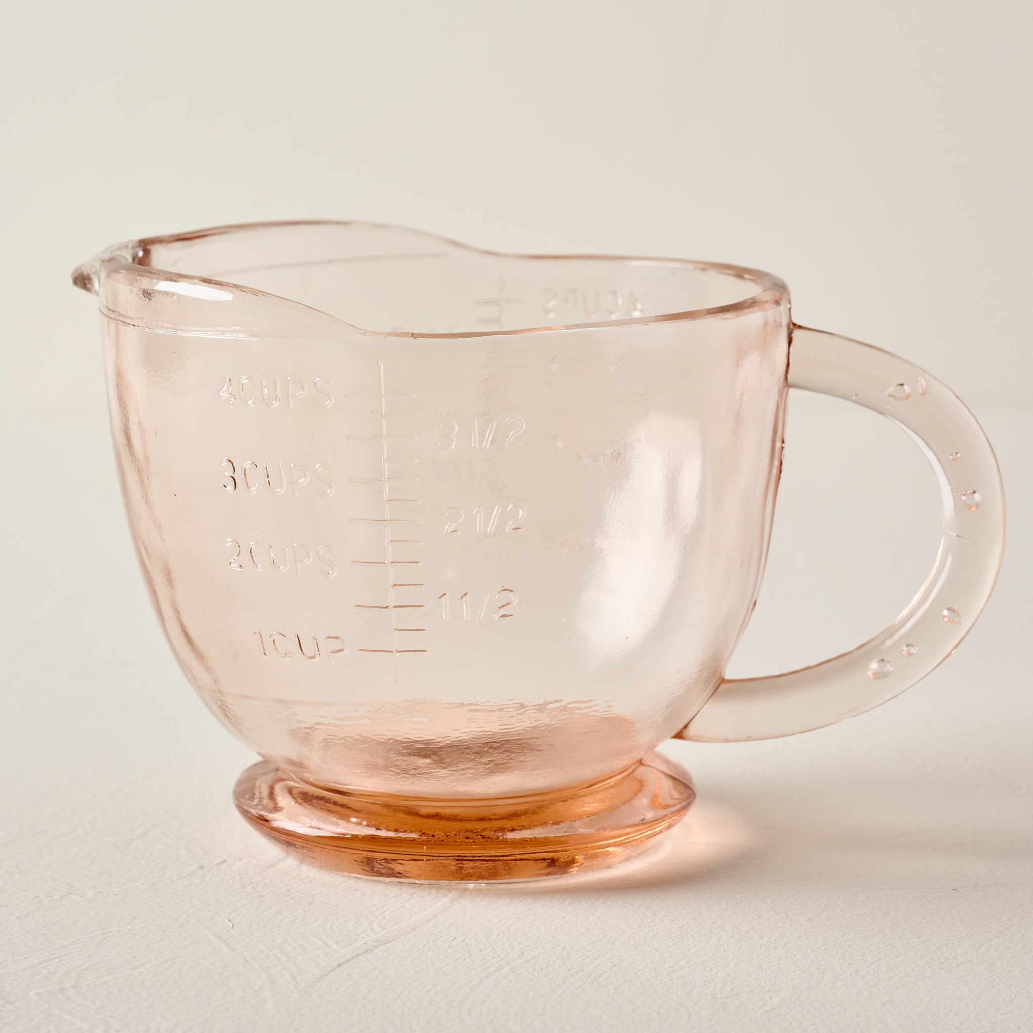 Blush Glass 4 Cup Measuring Cup